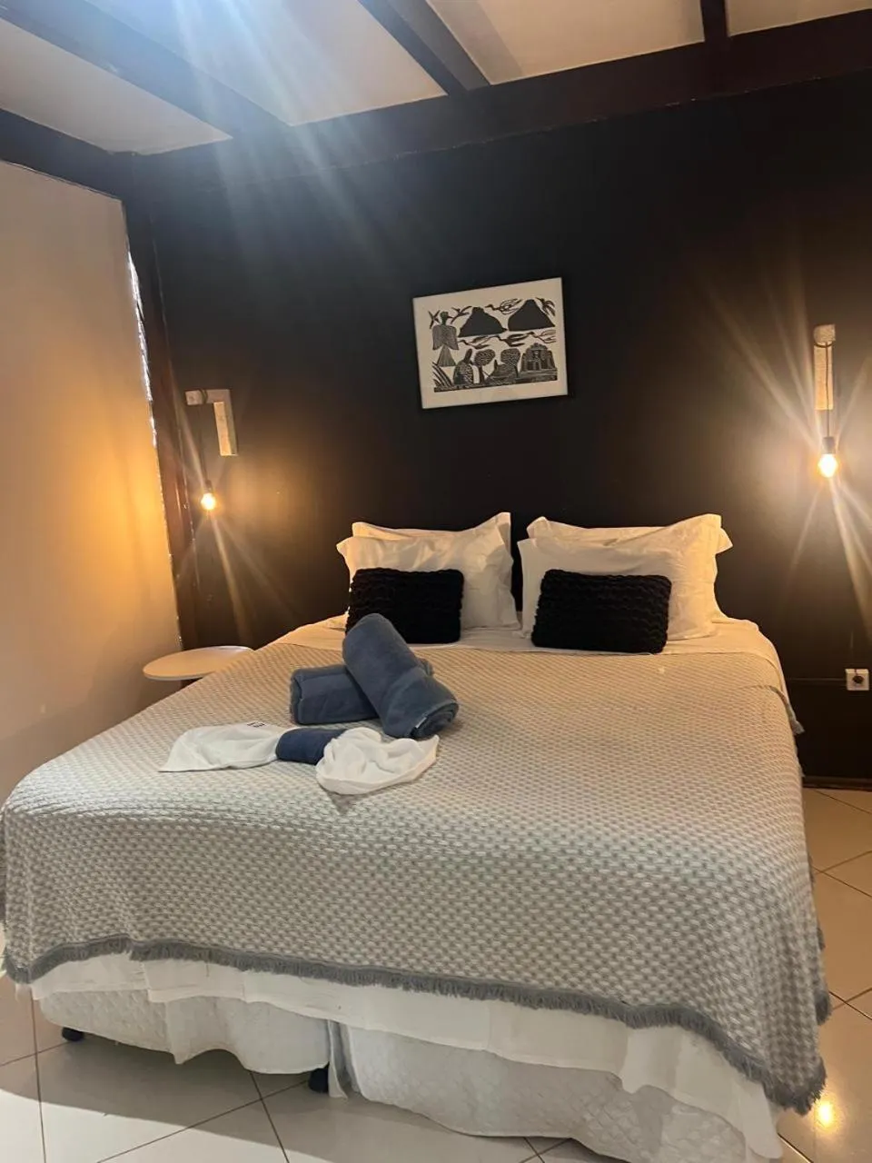 Bed in Pousada Estrela Cordel