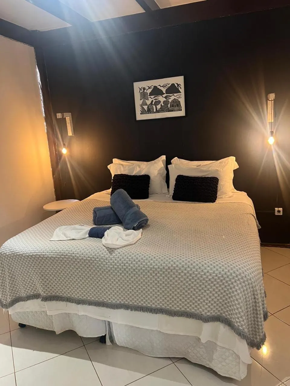 Bed in Pousada Estrela Cordel