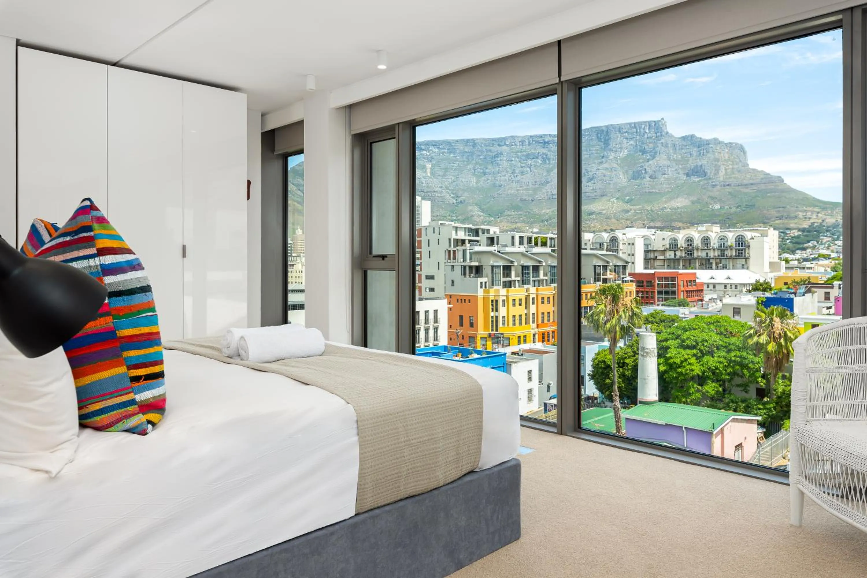 Bed in 117 on Strand Luxury Apartments