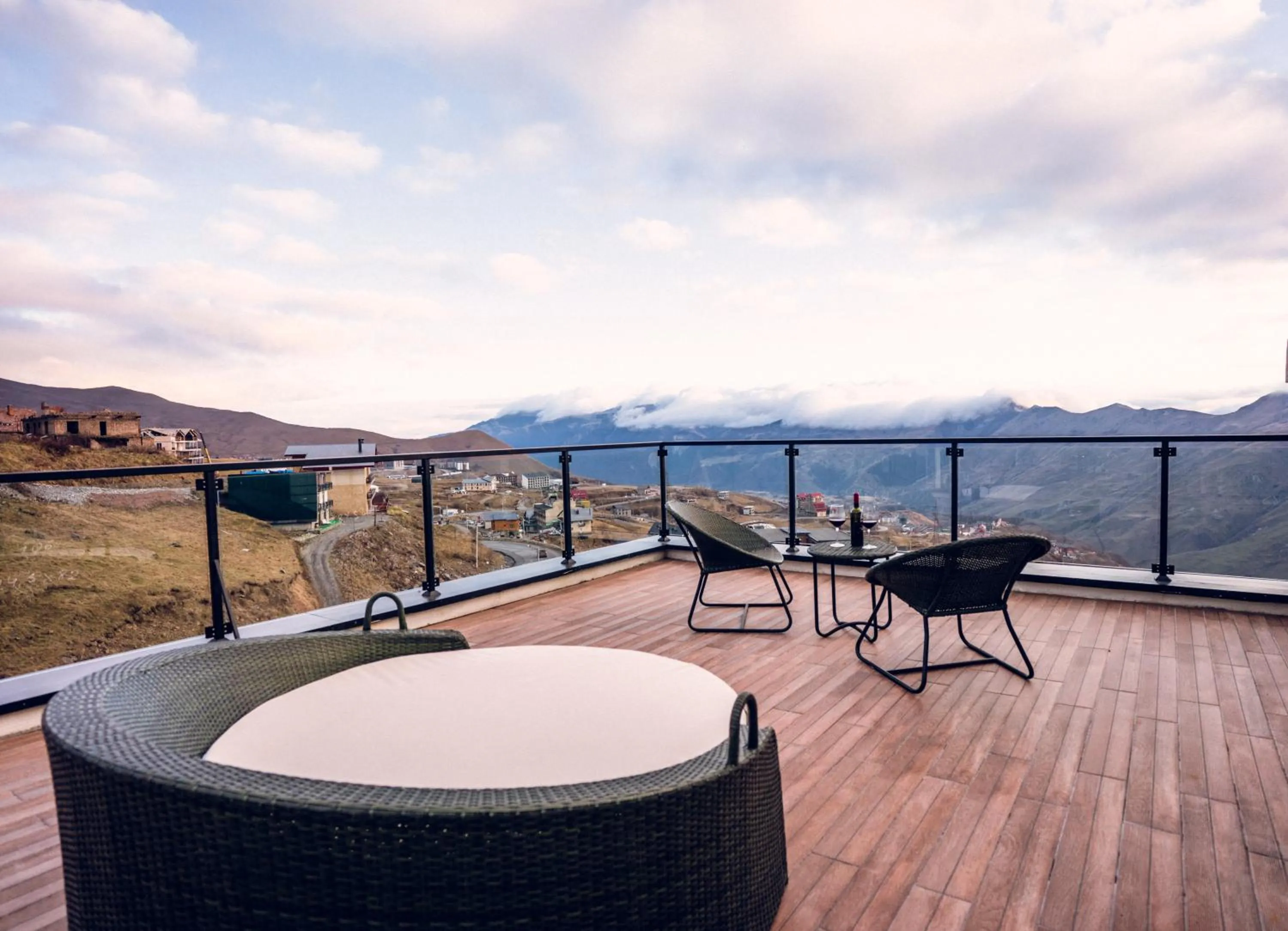 Patio in Ati Ambavi Botique Hotel Gudauri