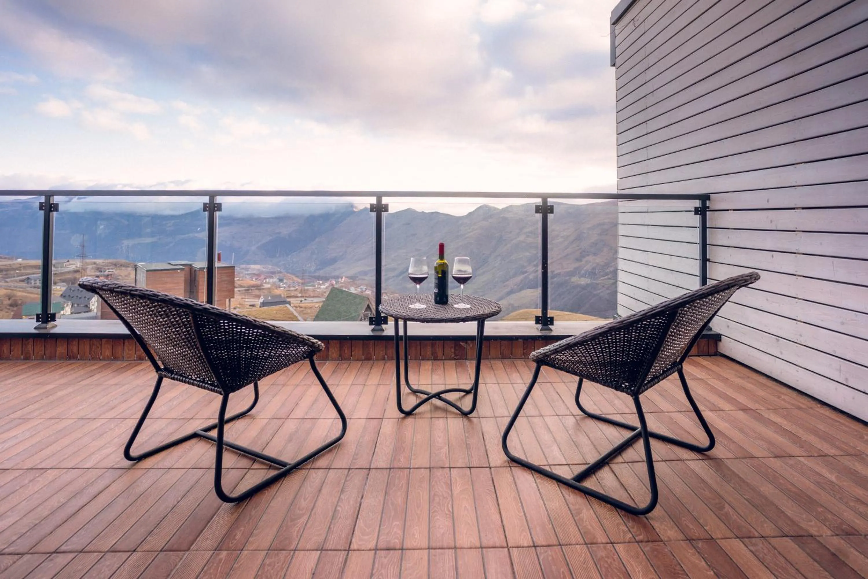 Balcony/Terrace in Ati Ambavi Botique Hotel Gudauri
