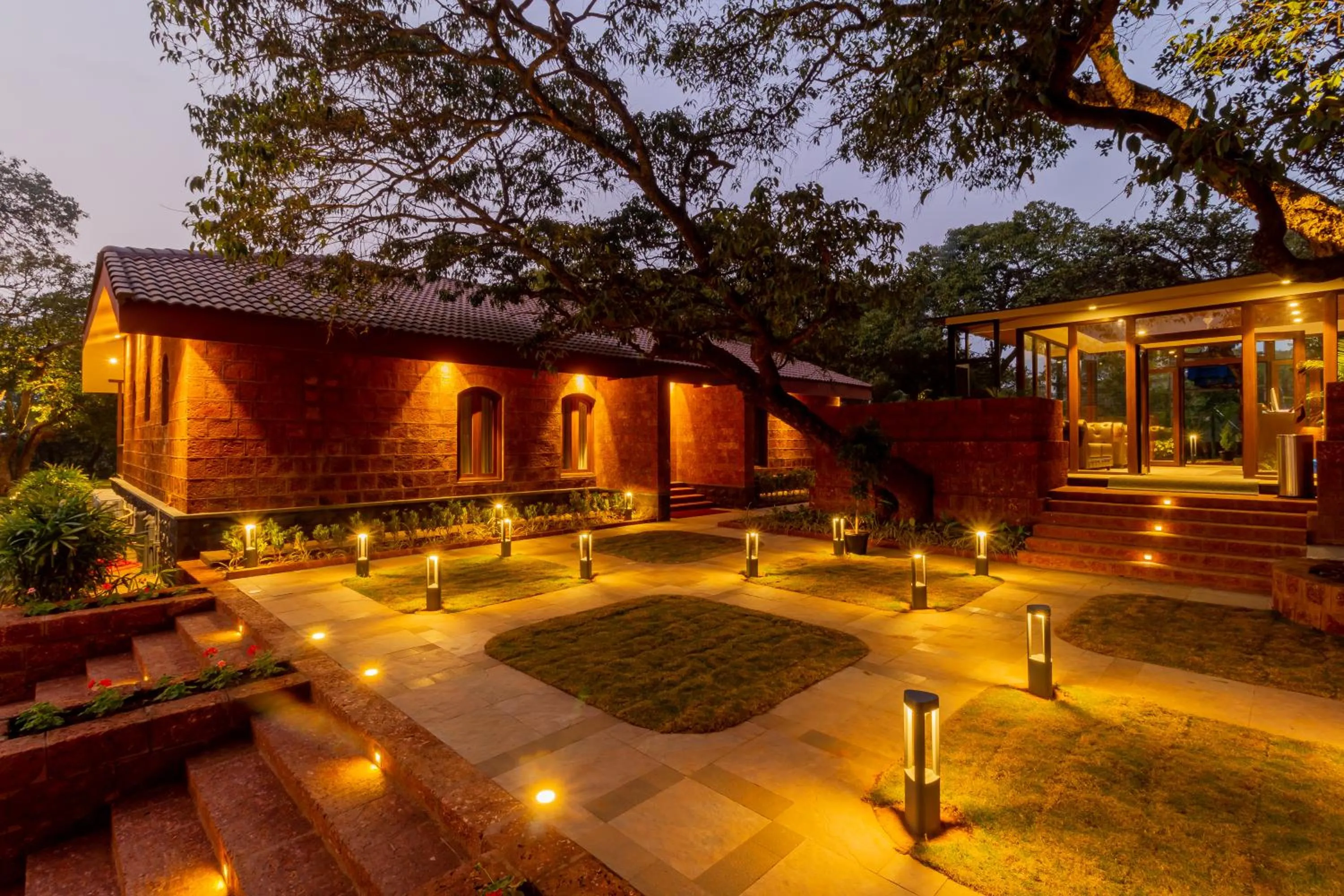 Property building in R R Heritage Resort Pure Vegetarian