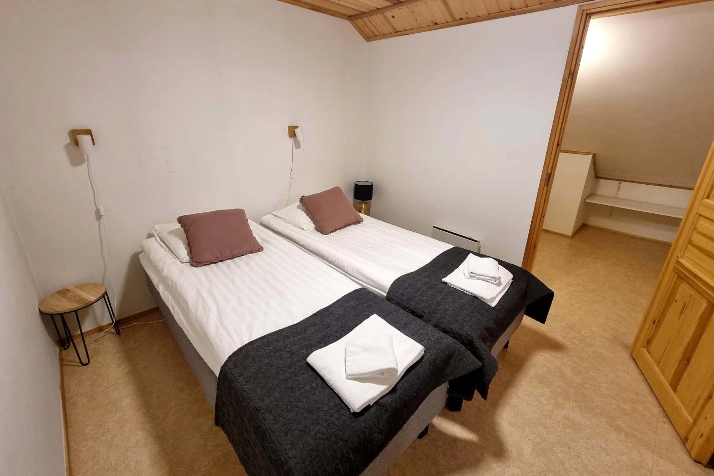 Bedroom, Bed in Kuukkeli Apartments Teerenpesue E 33