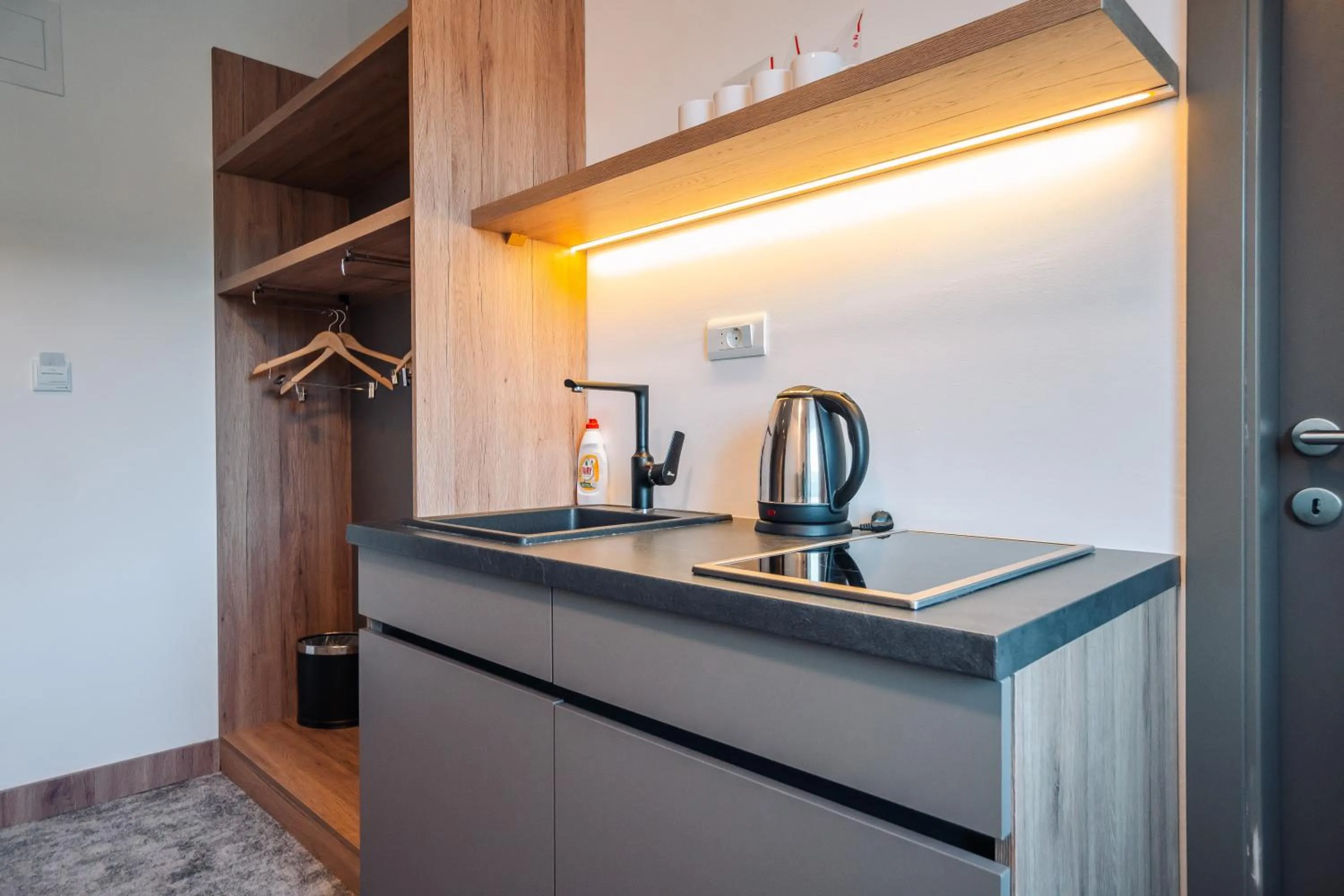Kitchen or kitchenette in Hotel Forest