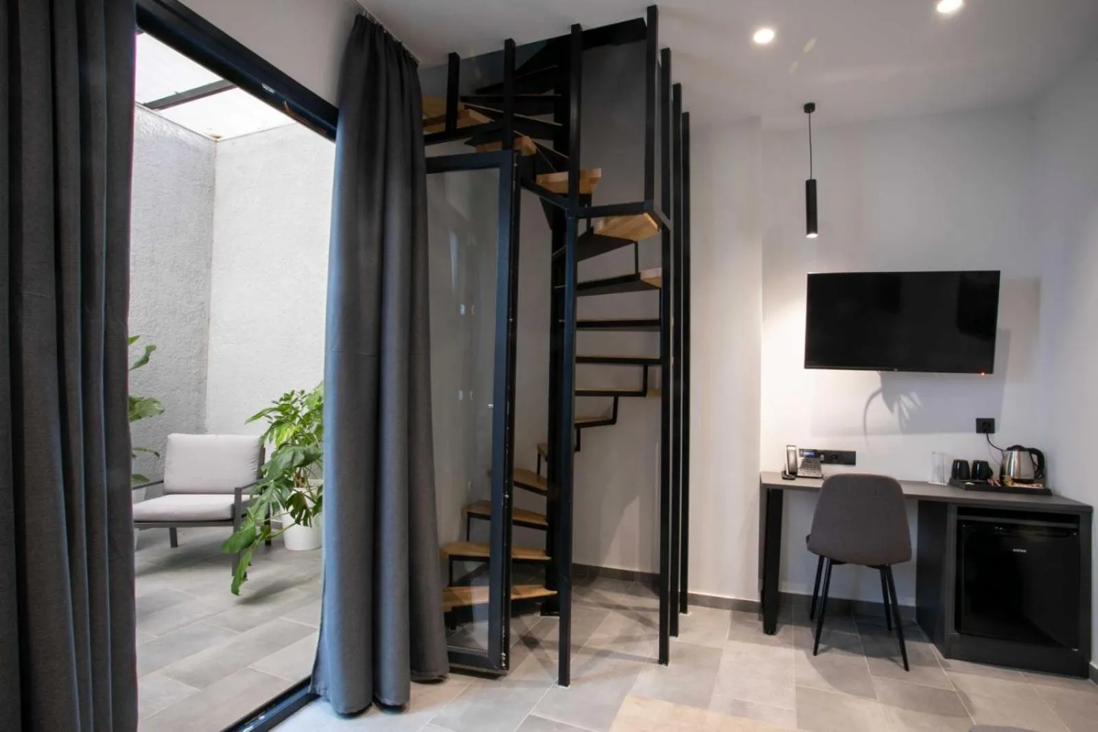 Living room in White Trilogy