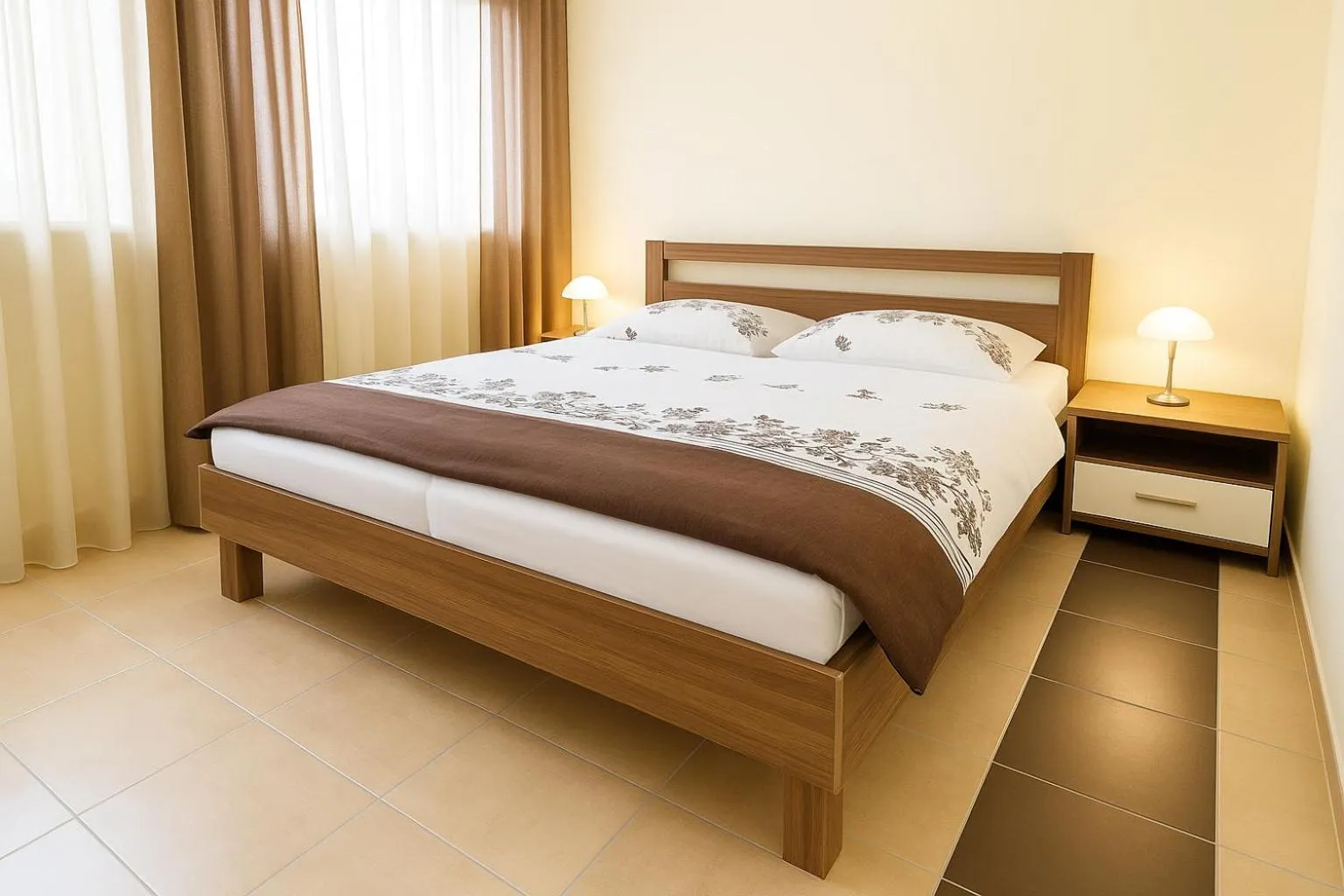 Bed in Nanis Hotel & Appartements