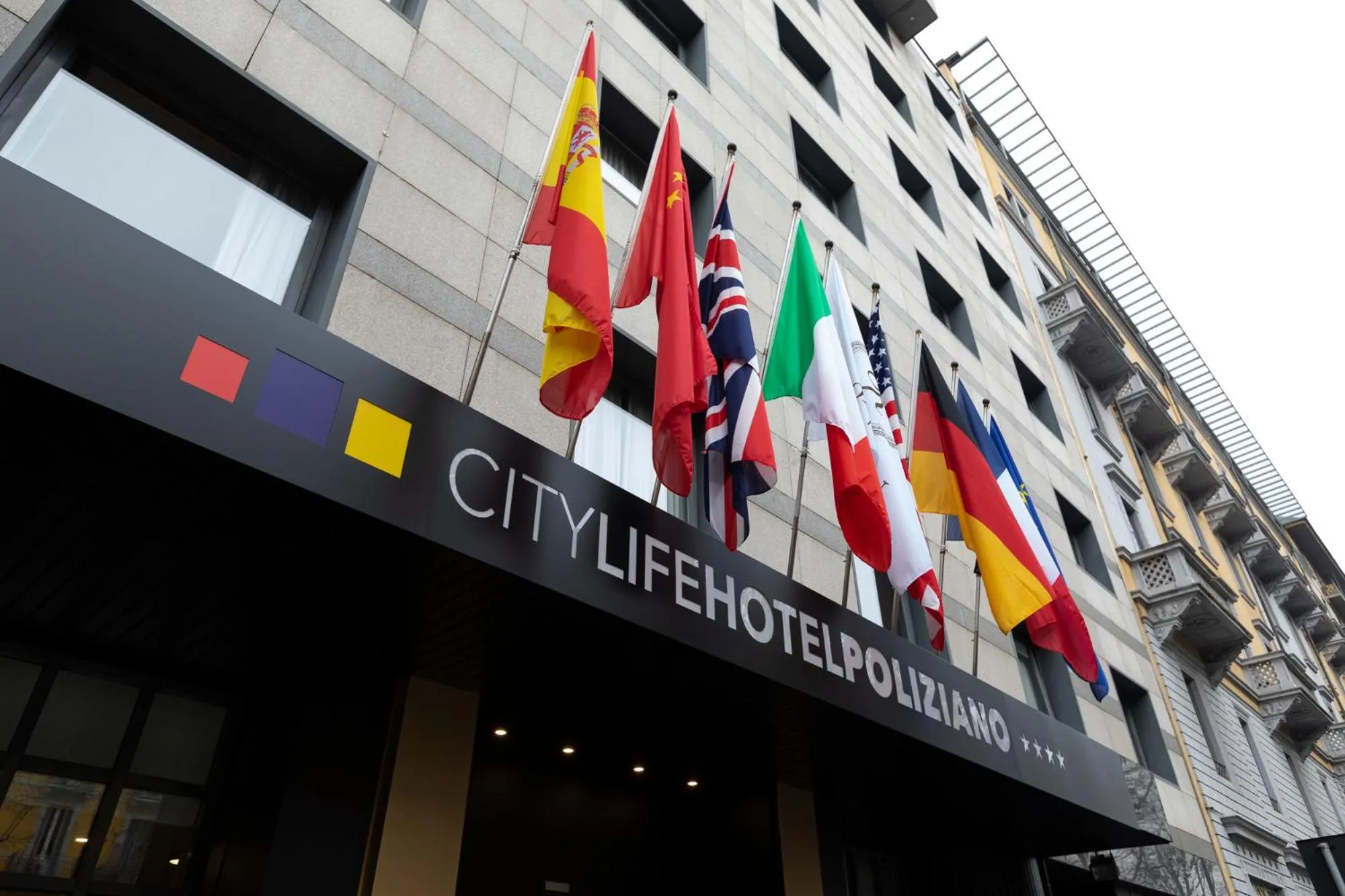 Property logo or sign in City Life Hotel Poliziano, by R Collection Hotels