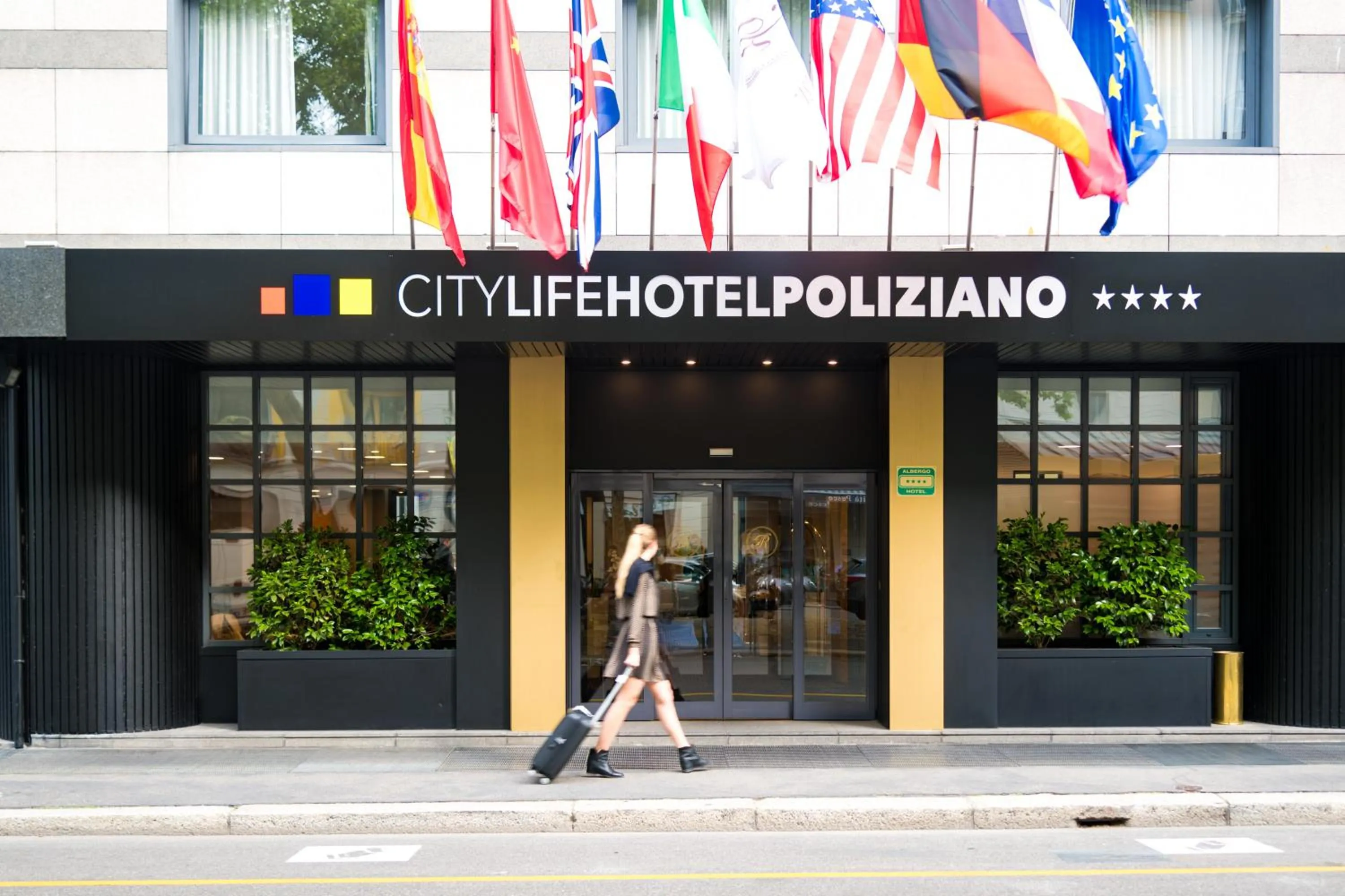 Facade/entrance in City Life Hotel Poliziano, by R Collection Hotels