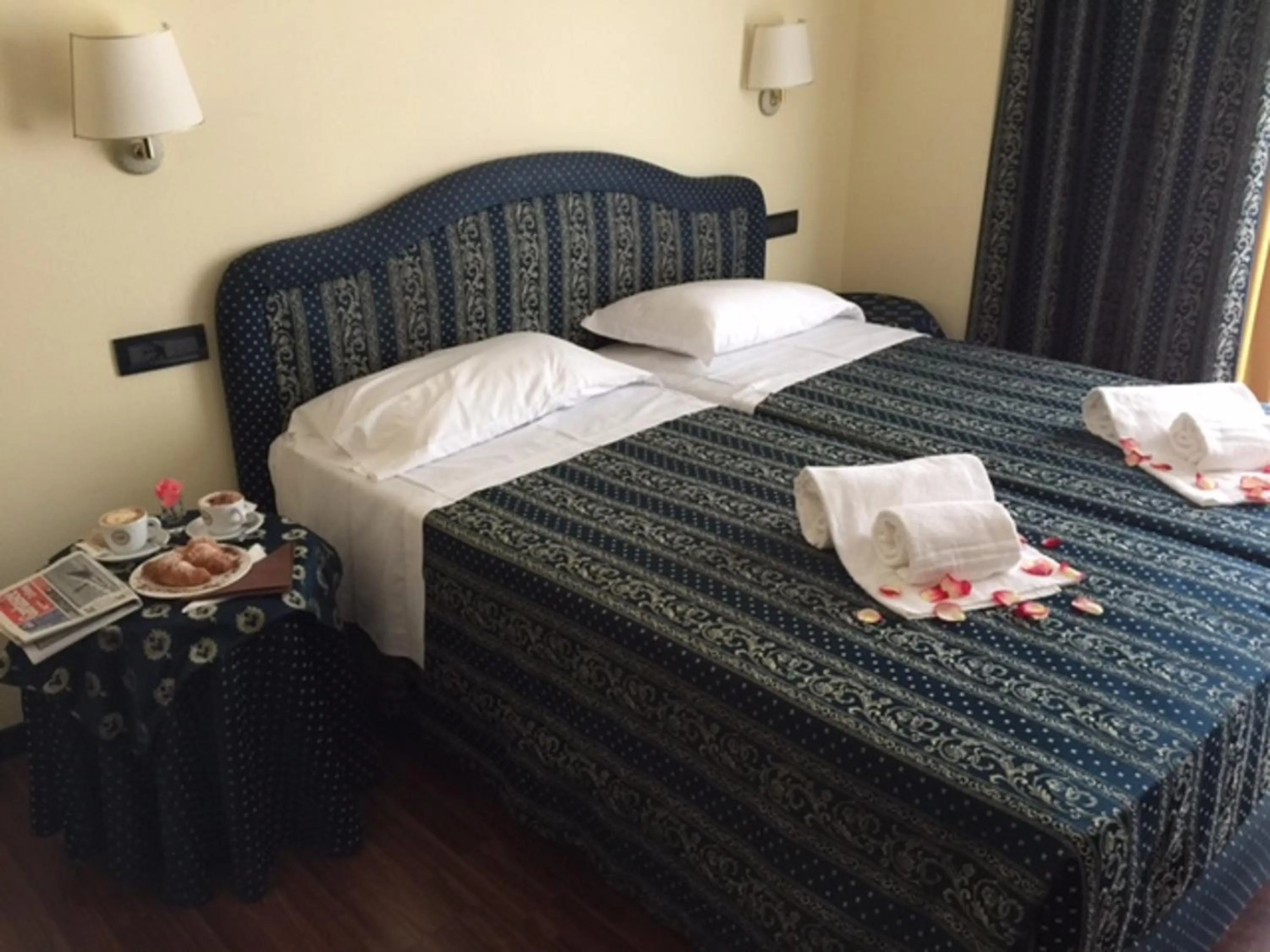 Bed in Yachting Hotel Mistral