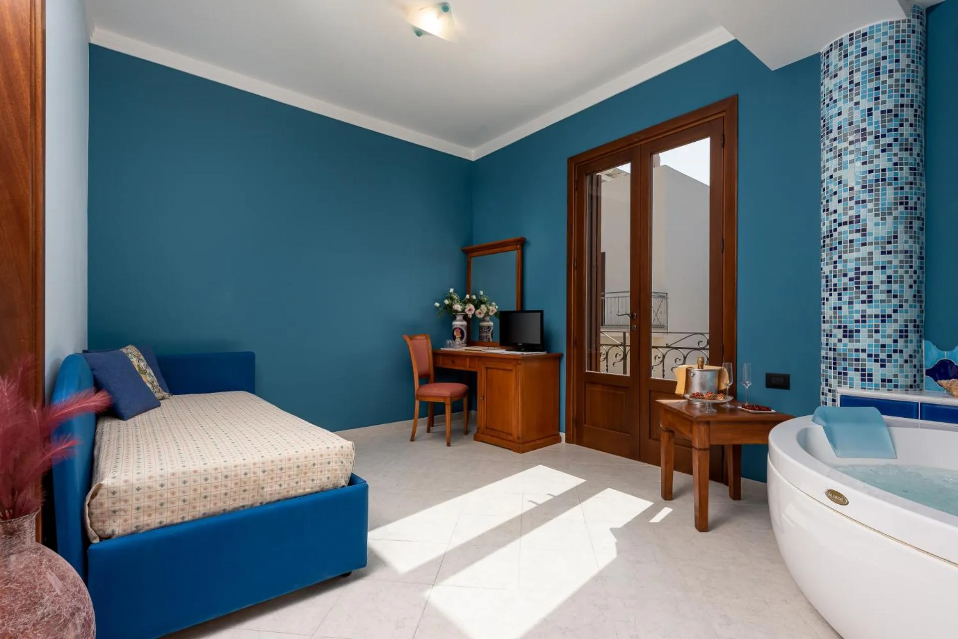 Bed in Hotel Sicilya