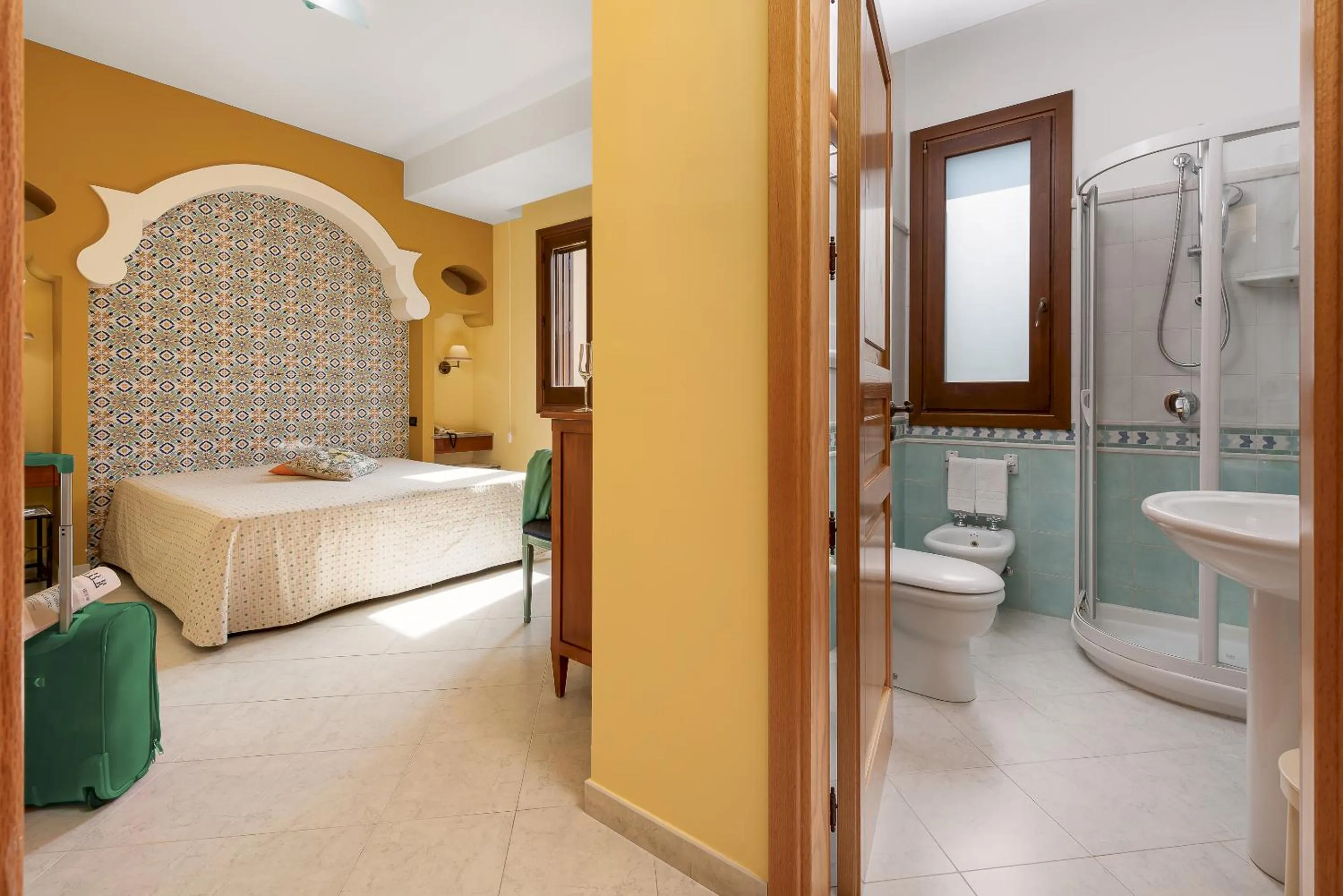 Bed in Hotel Sicilya