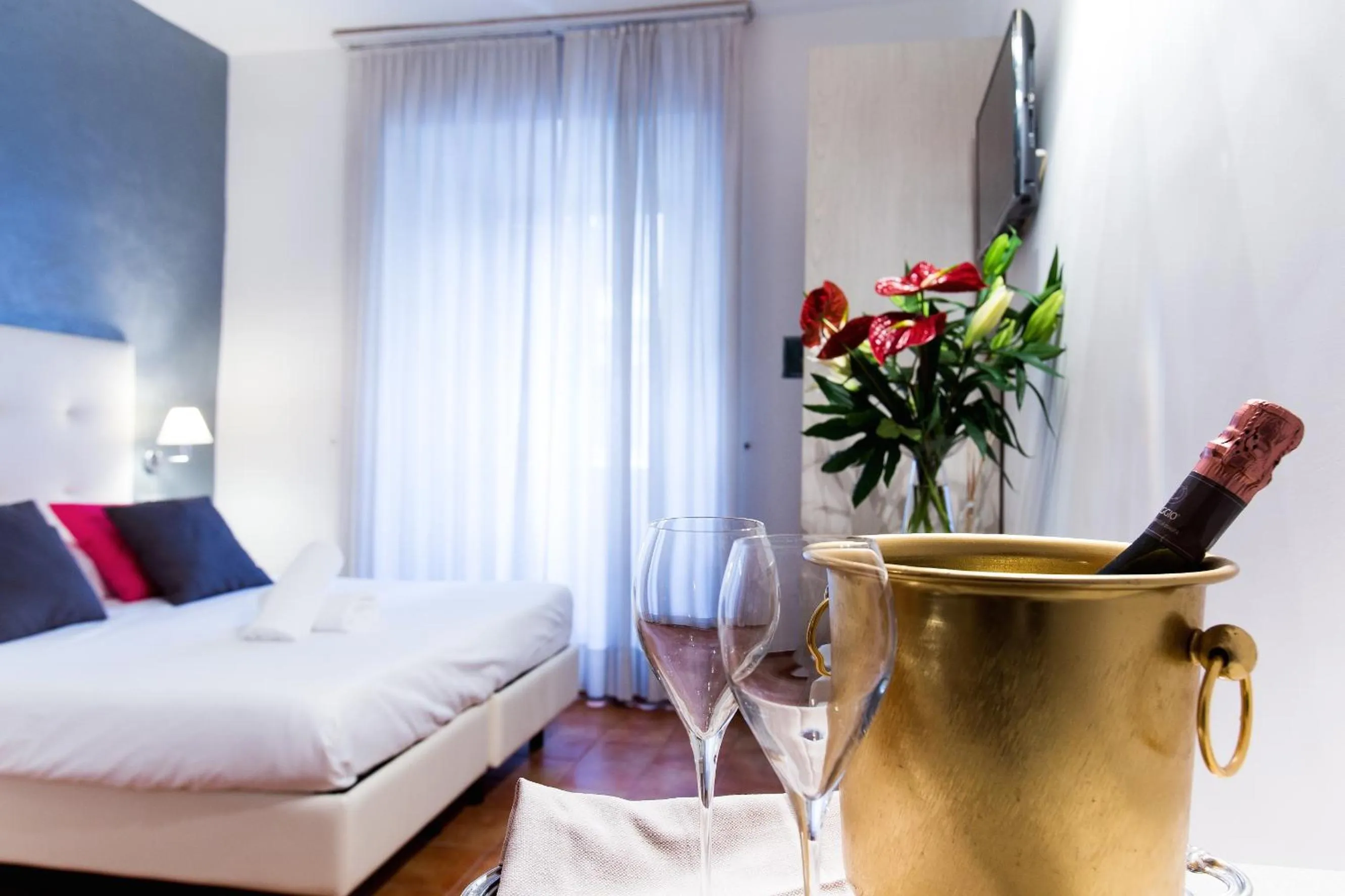 Bedroom, Bed in Hotel Gabriella