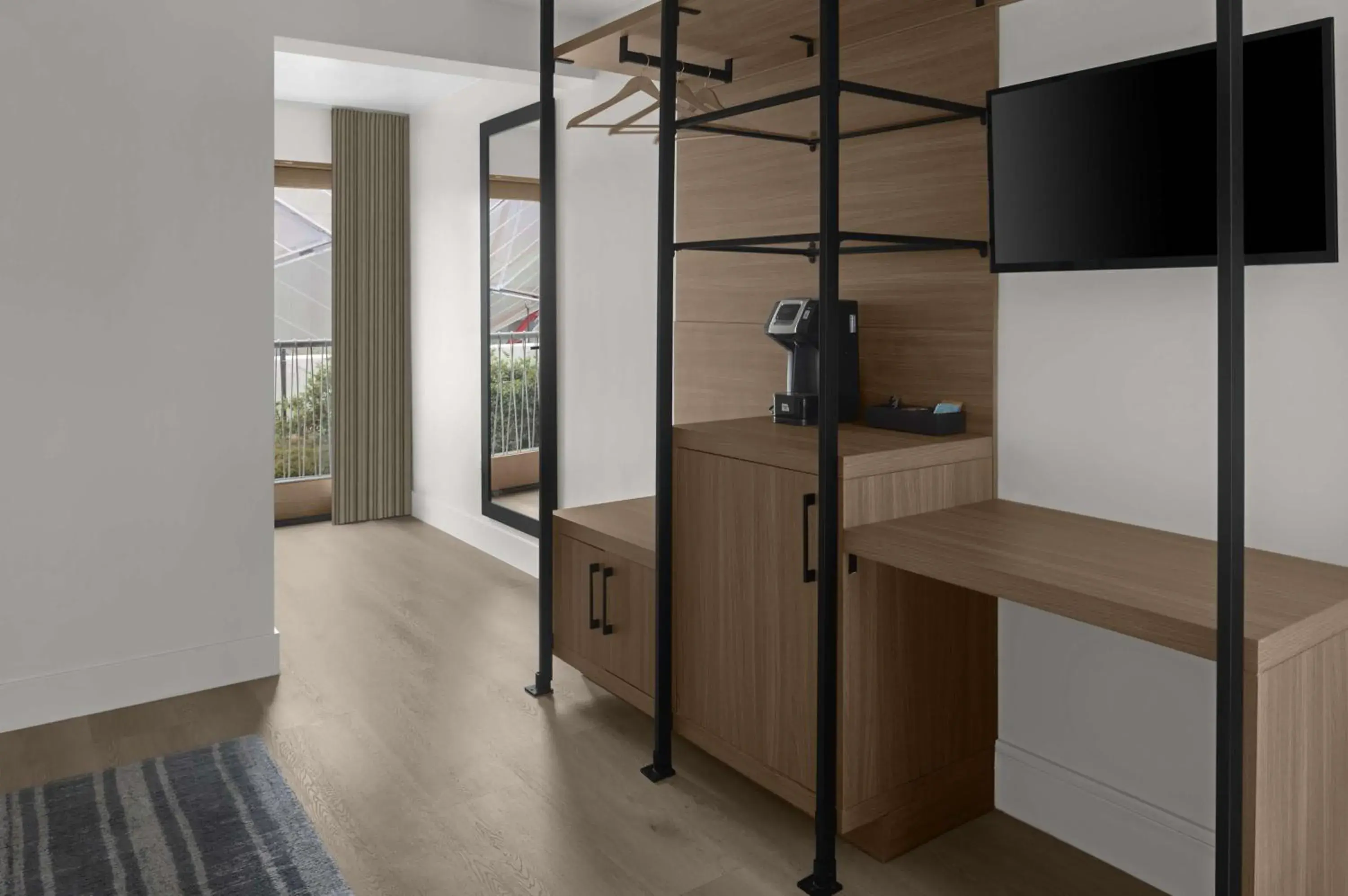 Premier King Room with Patio - Ground Floor in The Lum Hotel Los Angeles Stadium District Premier King Room with Patio - Ground Floor in The Lum Hotel Los Angeles Stadium District