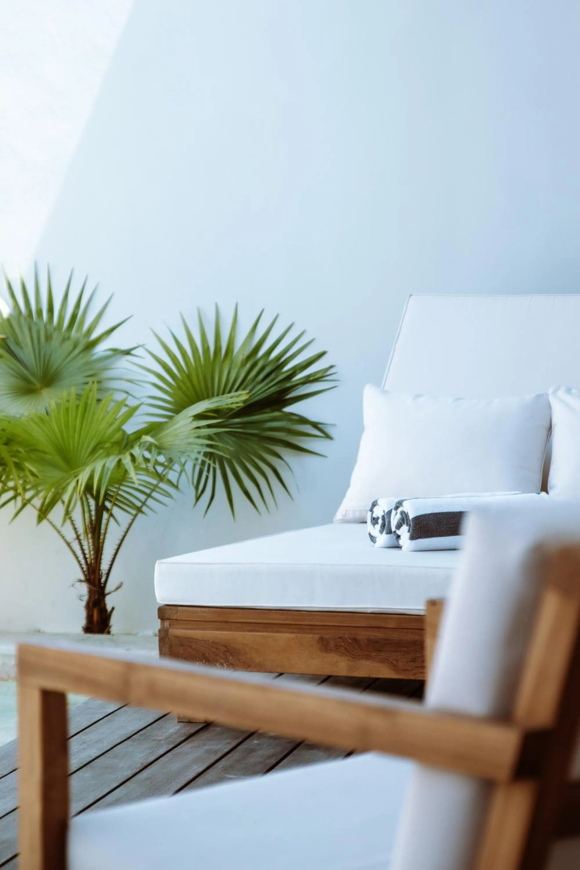 sunbed in Adults-Only Luxury Studio Private Pool & Free Gym