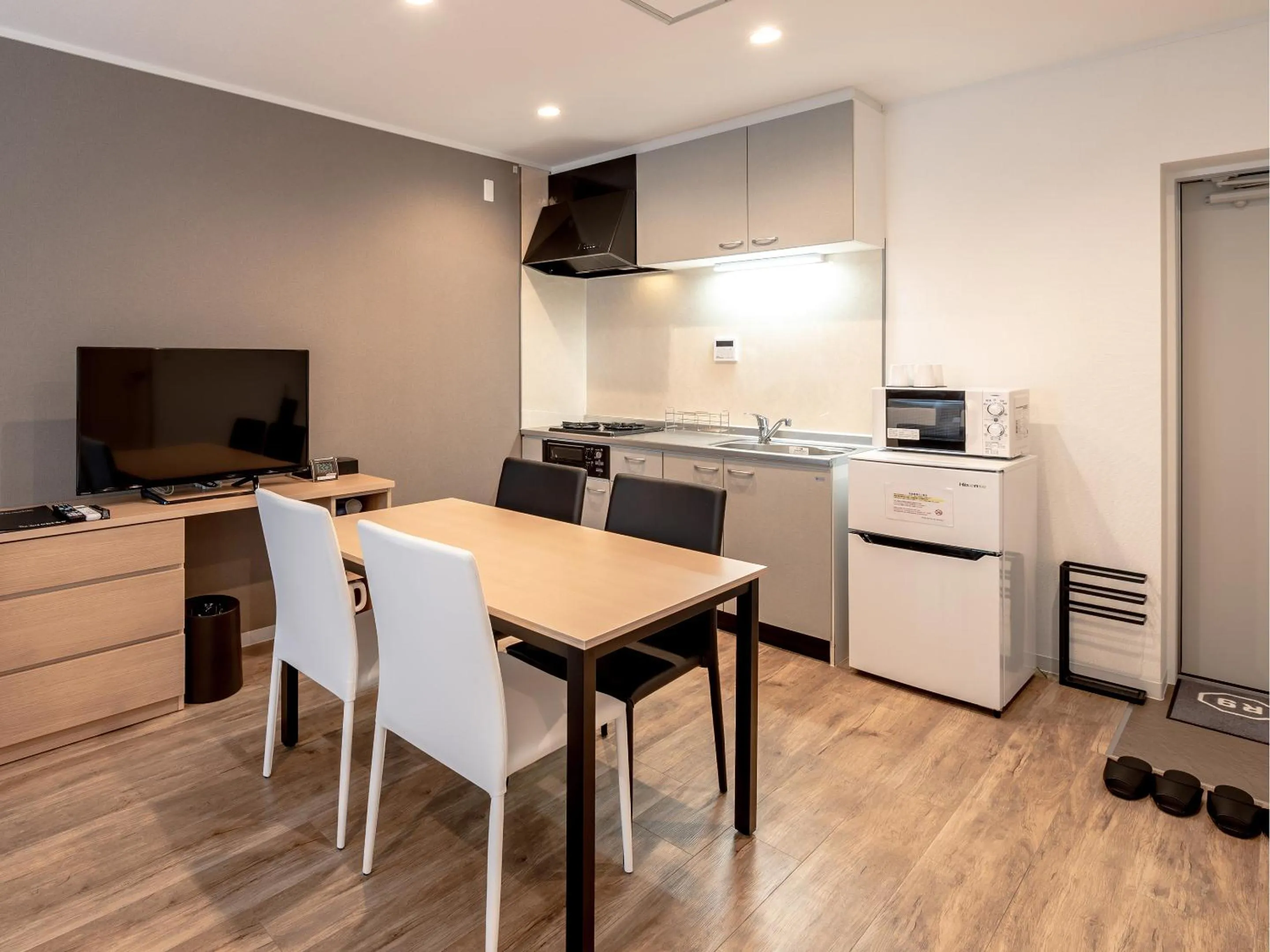 Kitchen or kitchenette in HOTEL R9 The Yard Kamisu