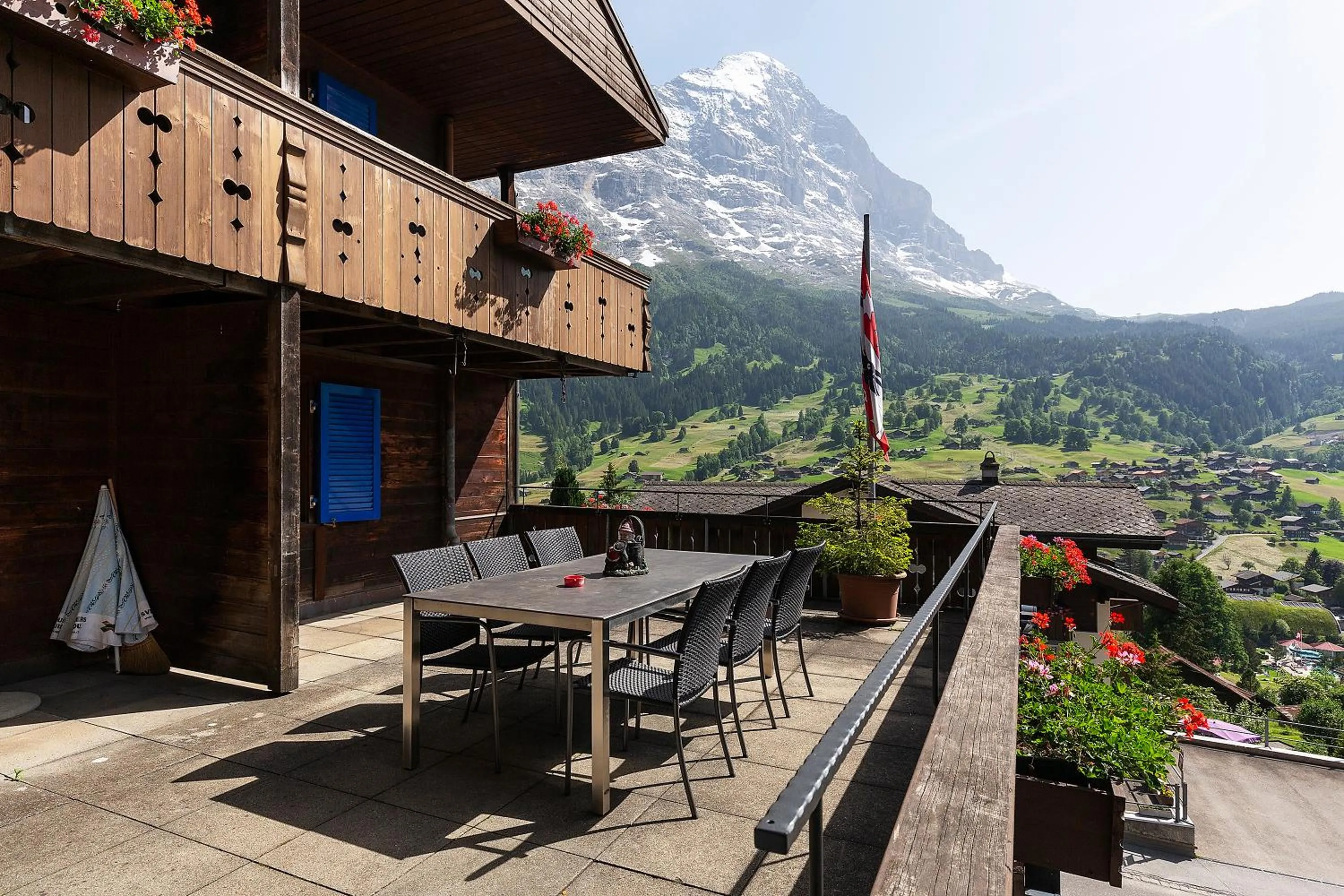 Balcony/Terrace in Apartment Jungfrau Lodge