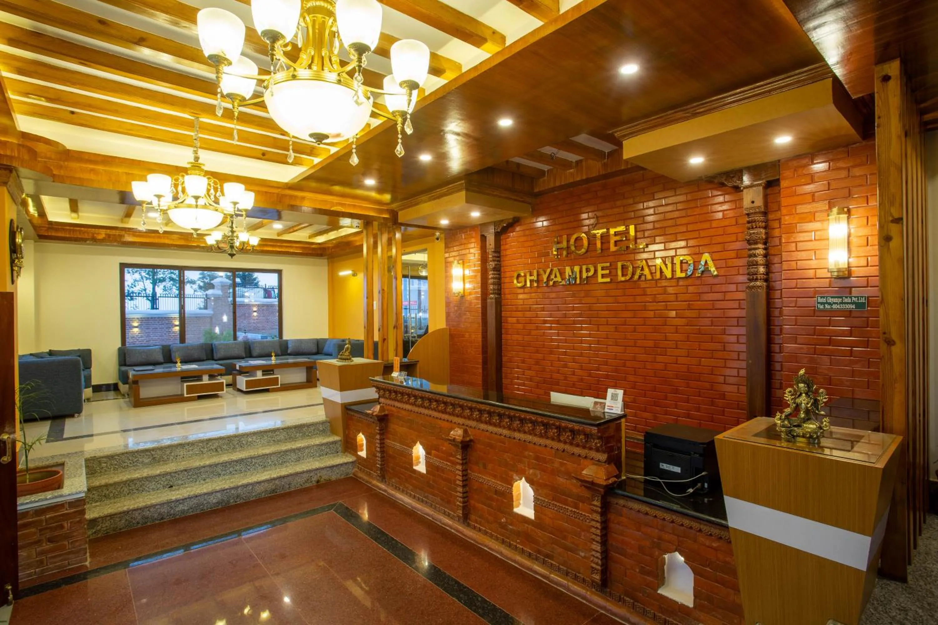 Lobby or reception in Hotel Ghyampe Dada
