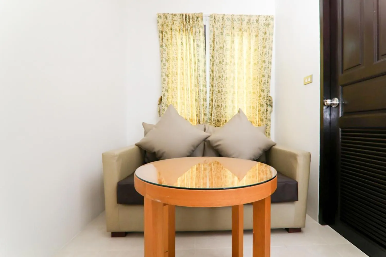 Seating area in G House Hotel