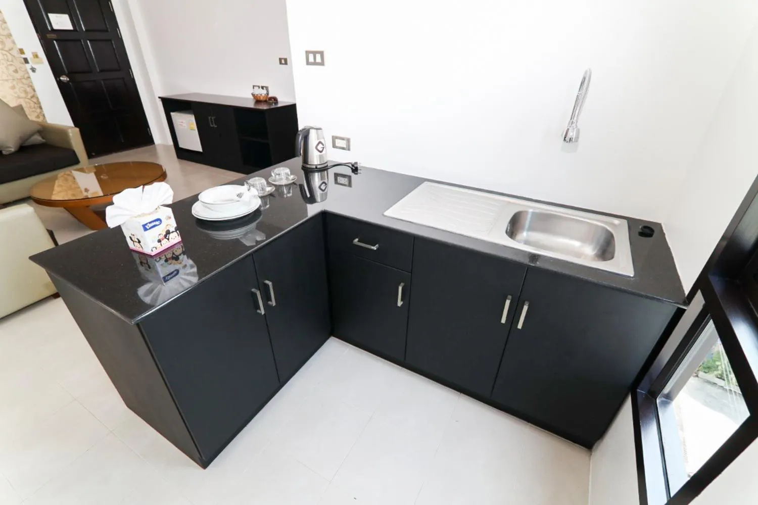 Kitchen or kitchenette in G House Hotel