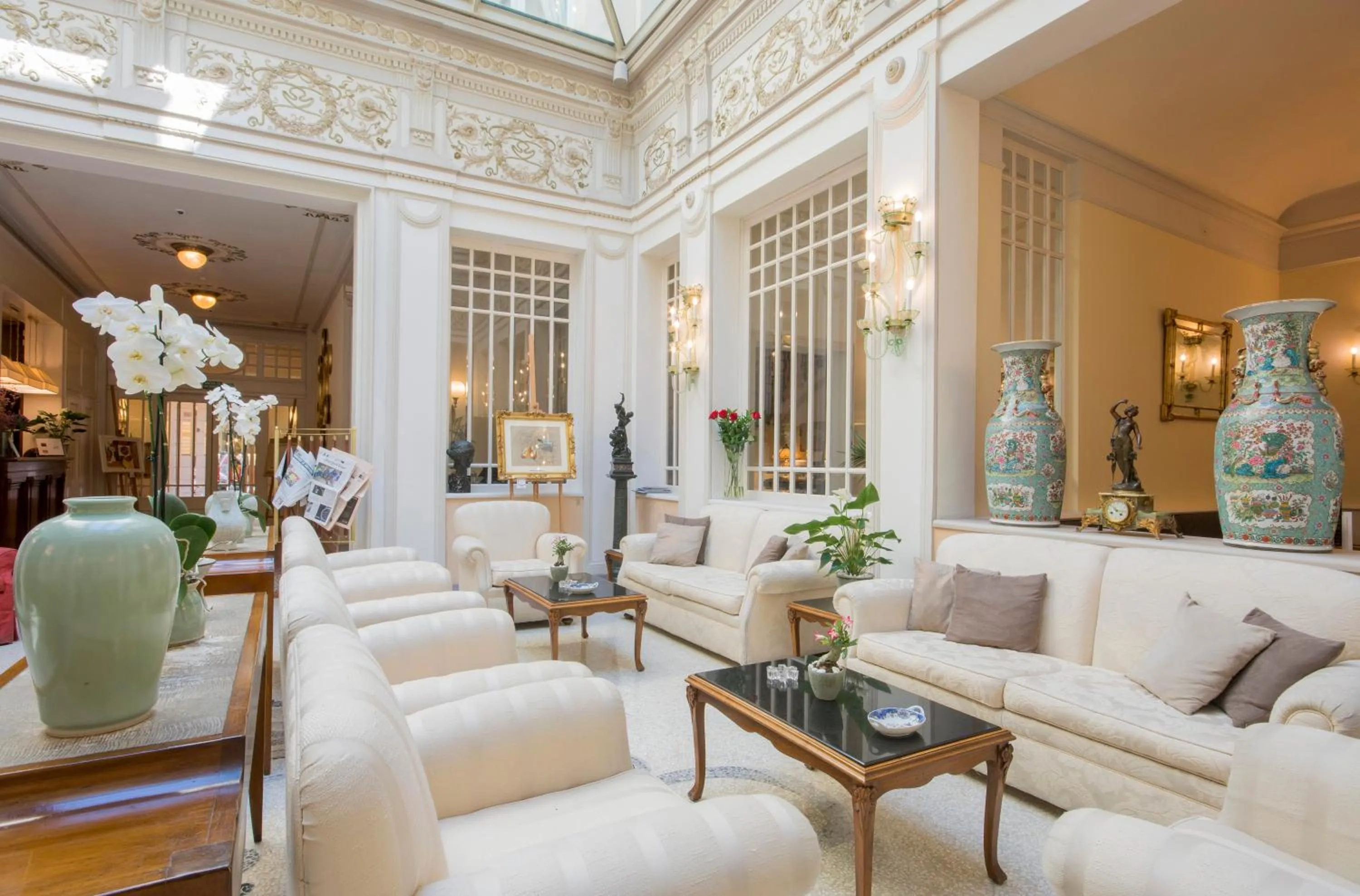 Lobby or reception in Hotel Corona d'Oro 1890