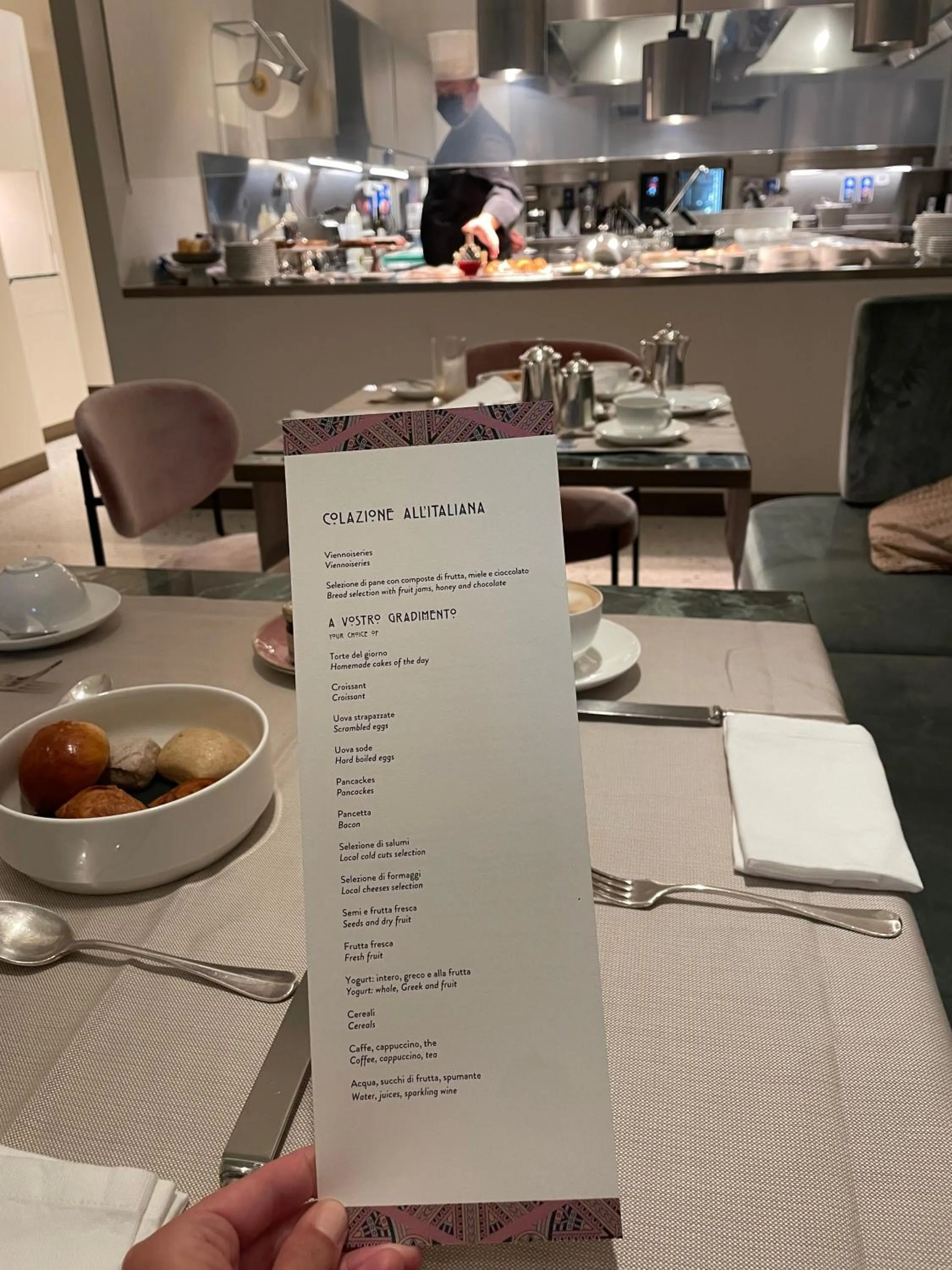 Breakfast in Hotel Corona d'Oro 1890