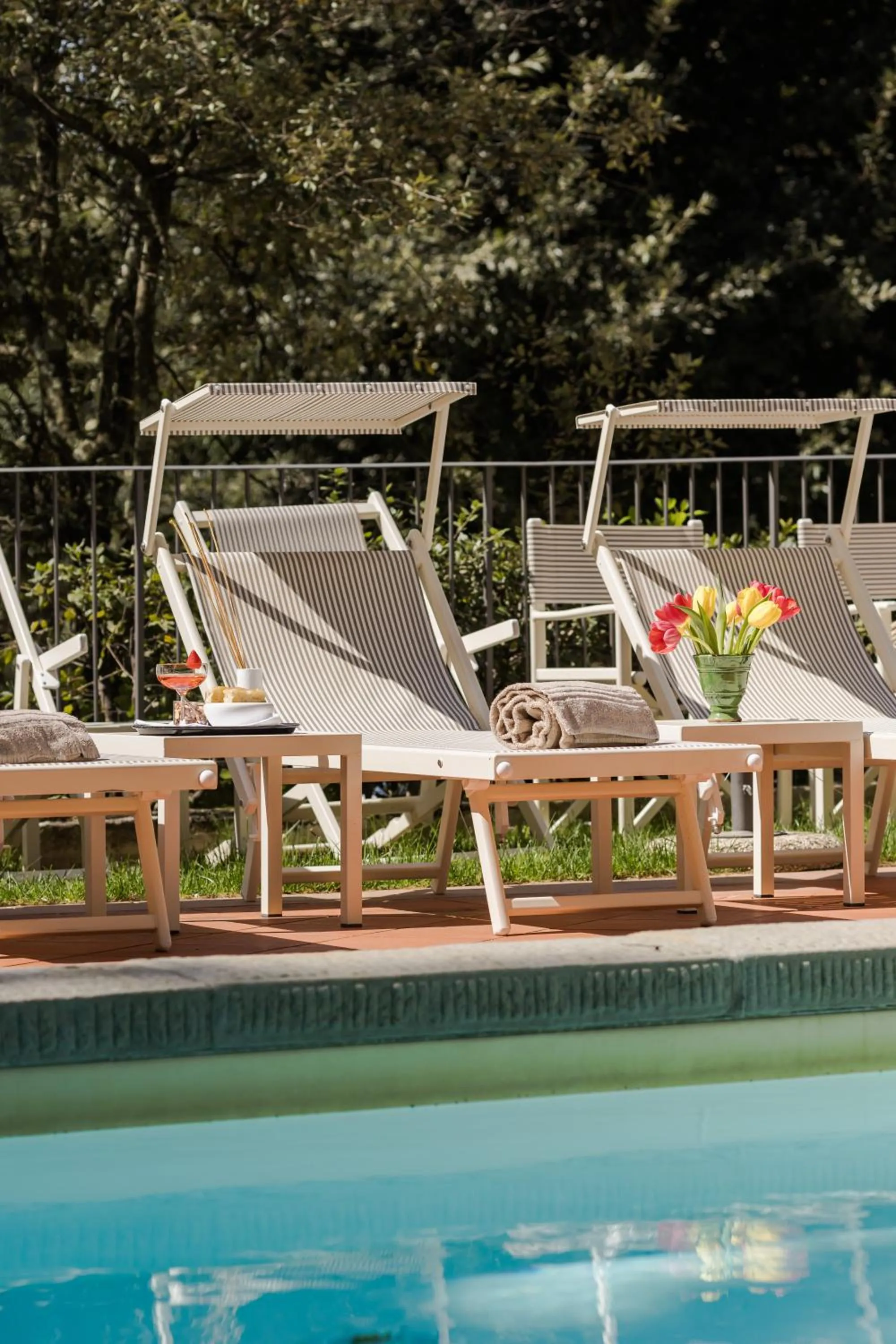 Pool view in FH55 Hotel Villa Fiesole