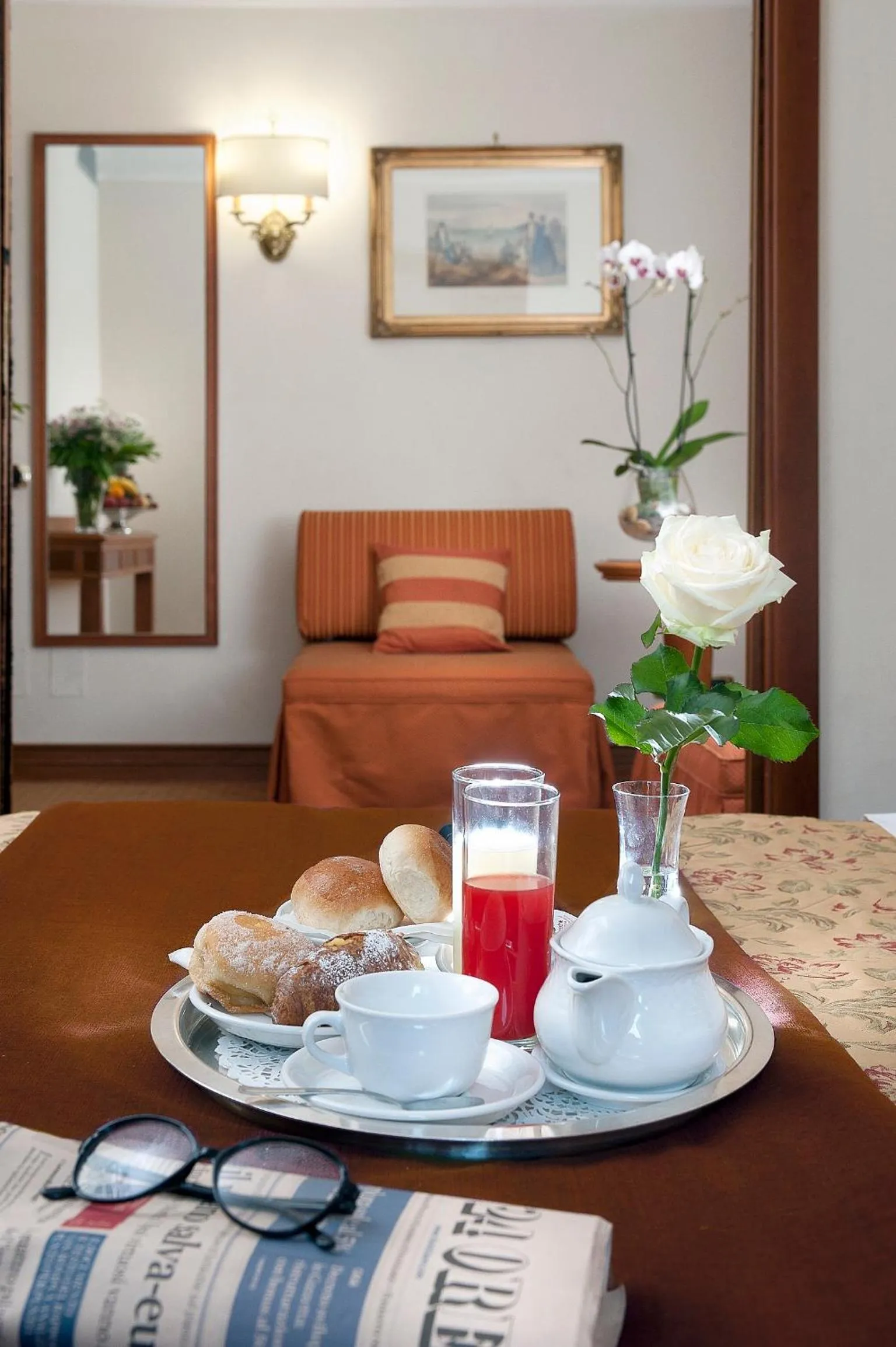 Bed in Pinewood Hotel Rome