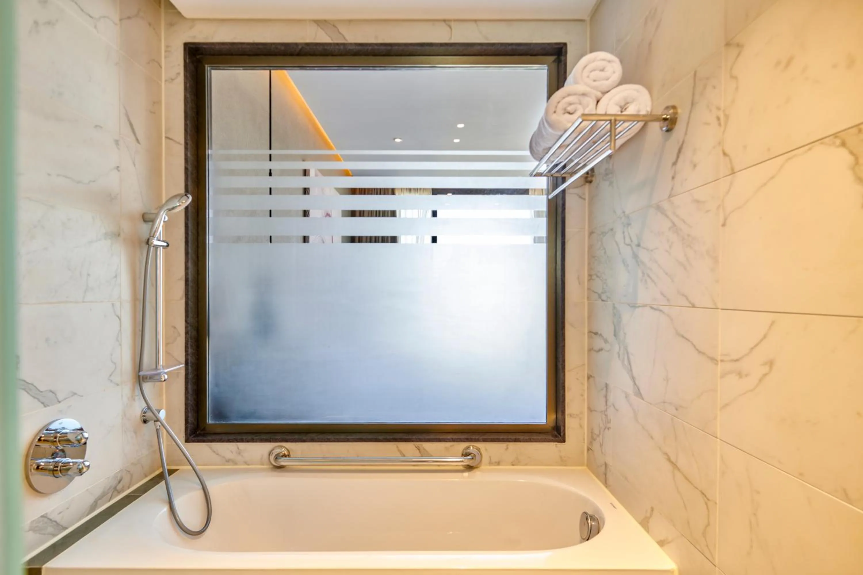 Bathroom in Crowne Plaza - West Cairo Arkan by IHG