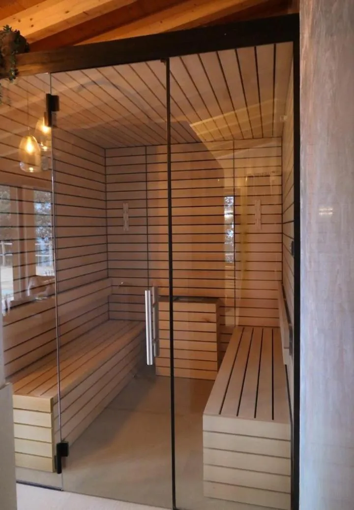 Sauna in Sibenbras Natural Aparthotel