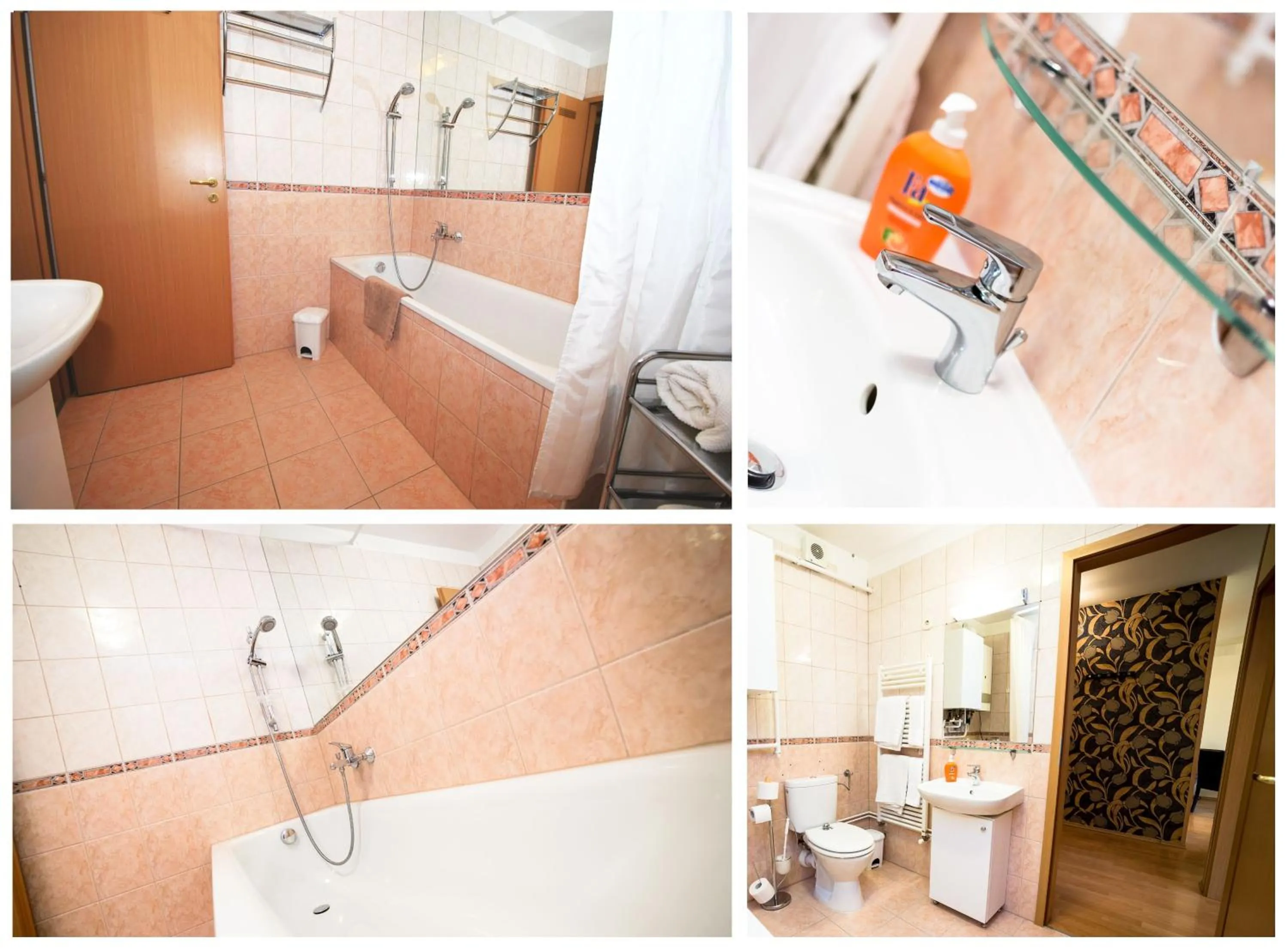 Bathroom in Arpad Bridge Apartments