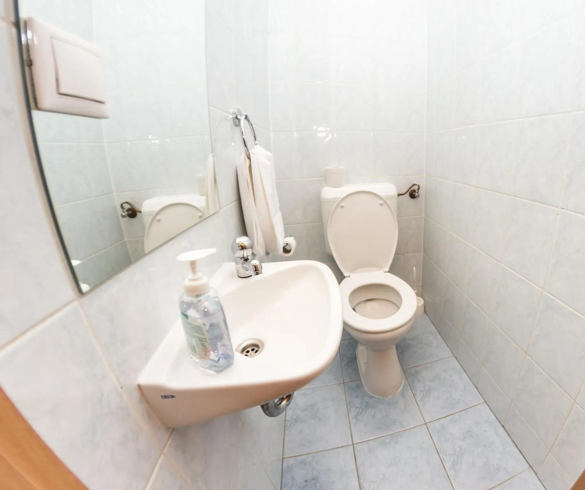 Bathroom in Arpad Bridge Apartments