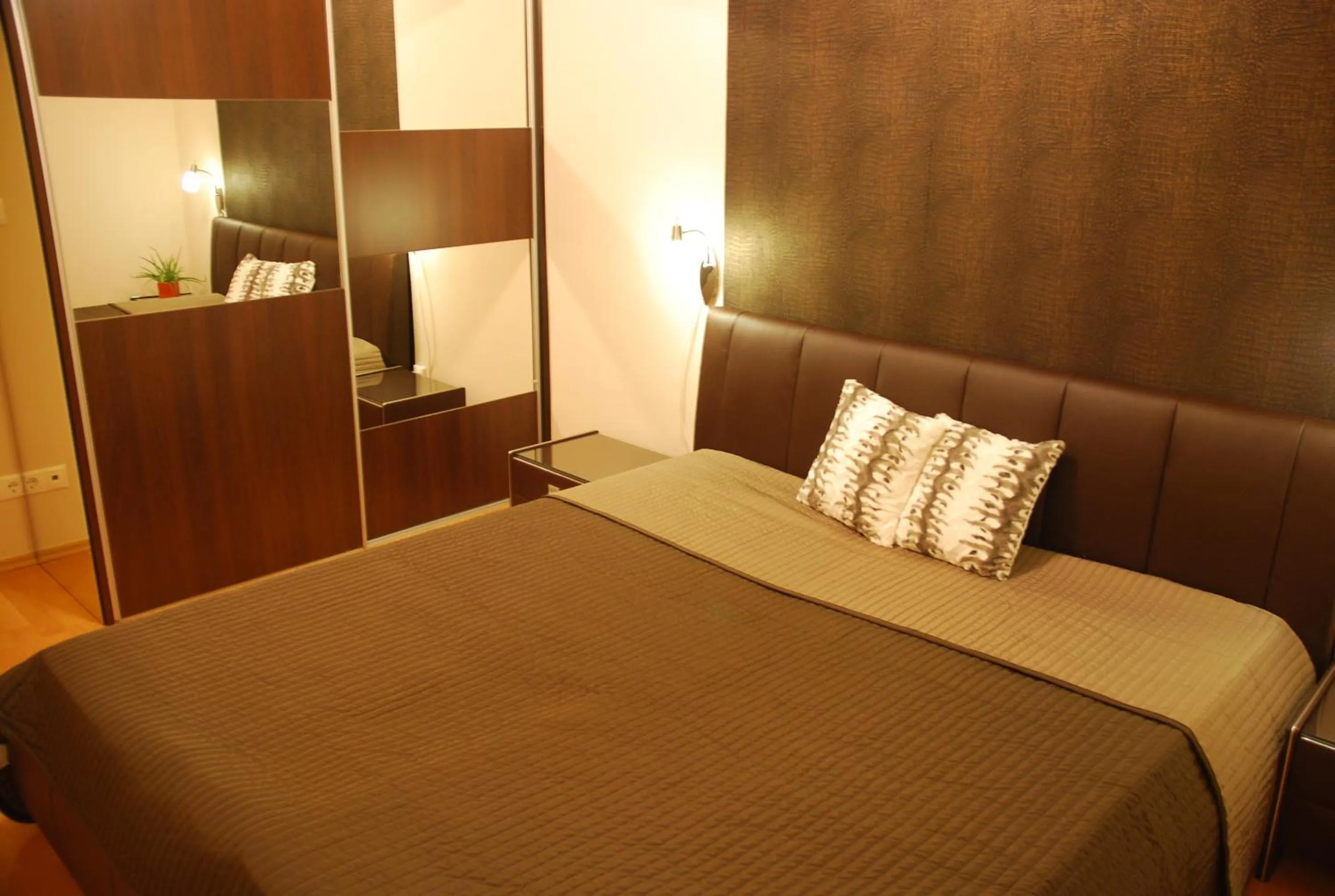 Bedroom, Bed in Arpad Bridge Apartments