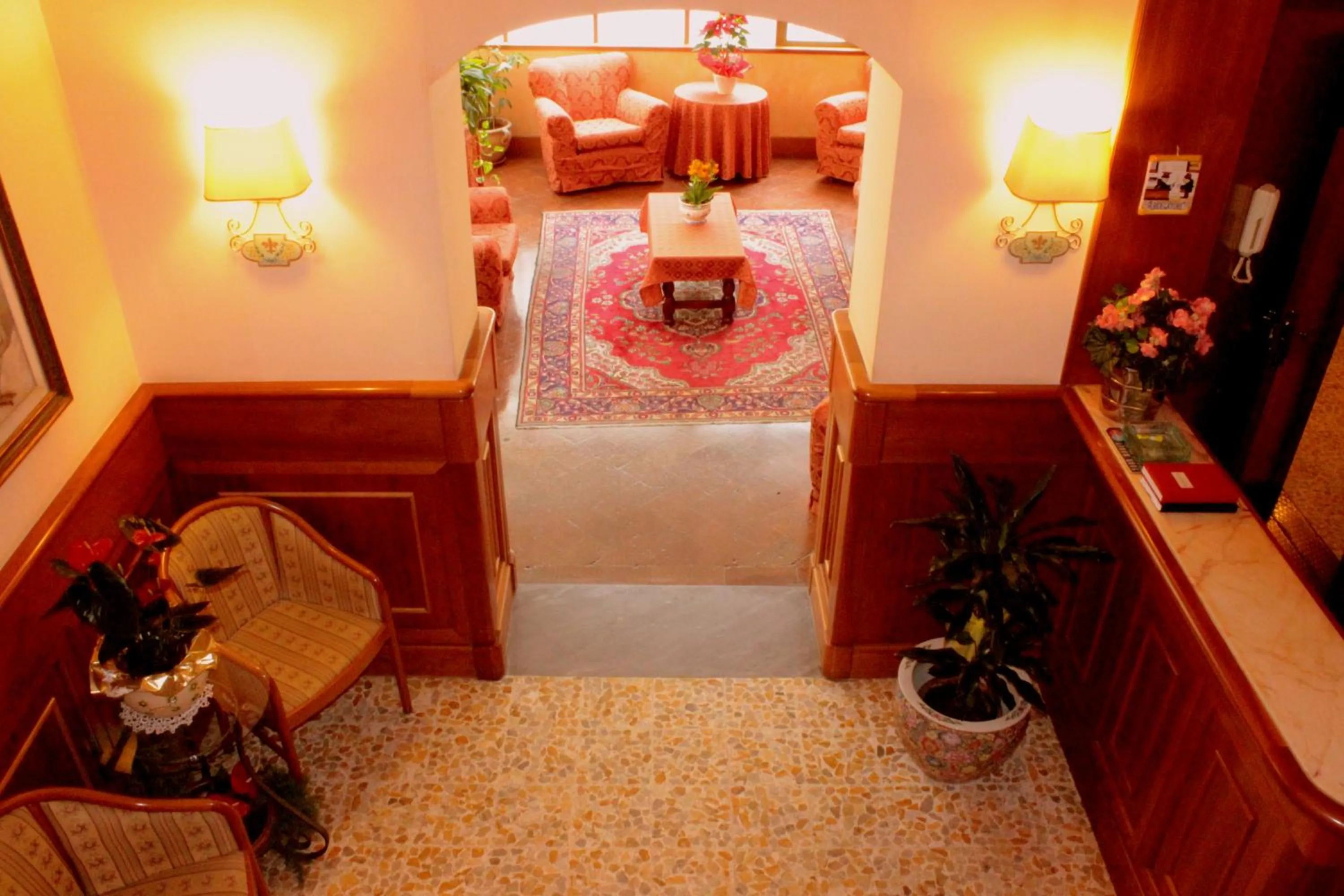 Lobby or reception, Bed in Hotel Beatrice