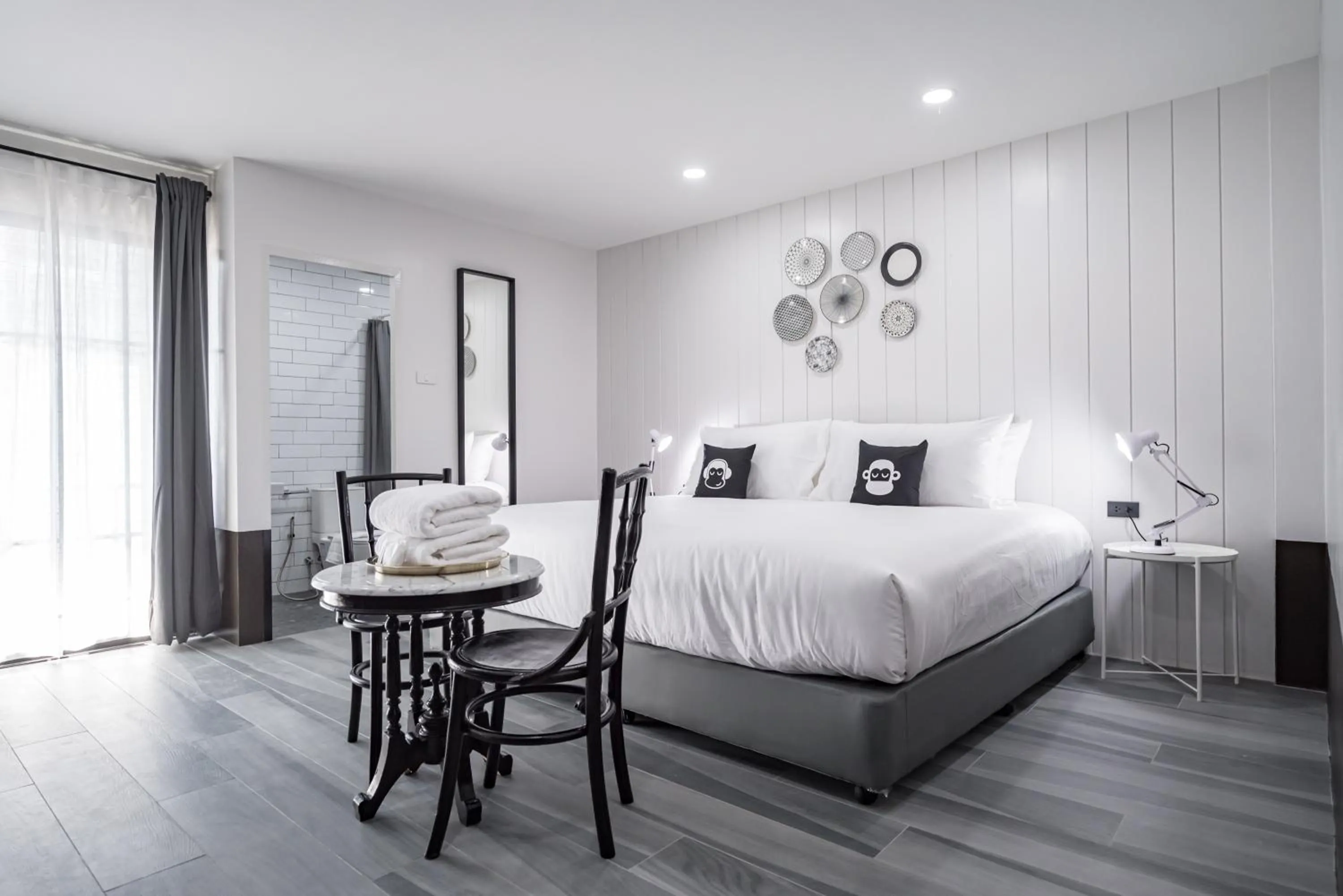 Bedroom, Bed in Blu Monkey Boutique Bangsaen