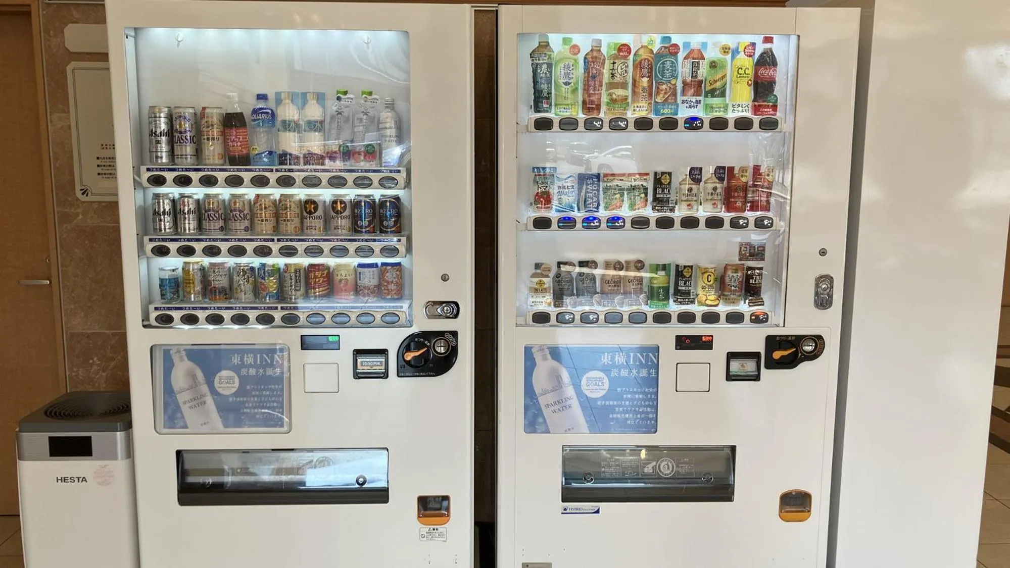 vending machine in Toyoko Inn Hokkaido Hakodate Ekimae Daimon