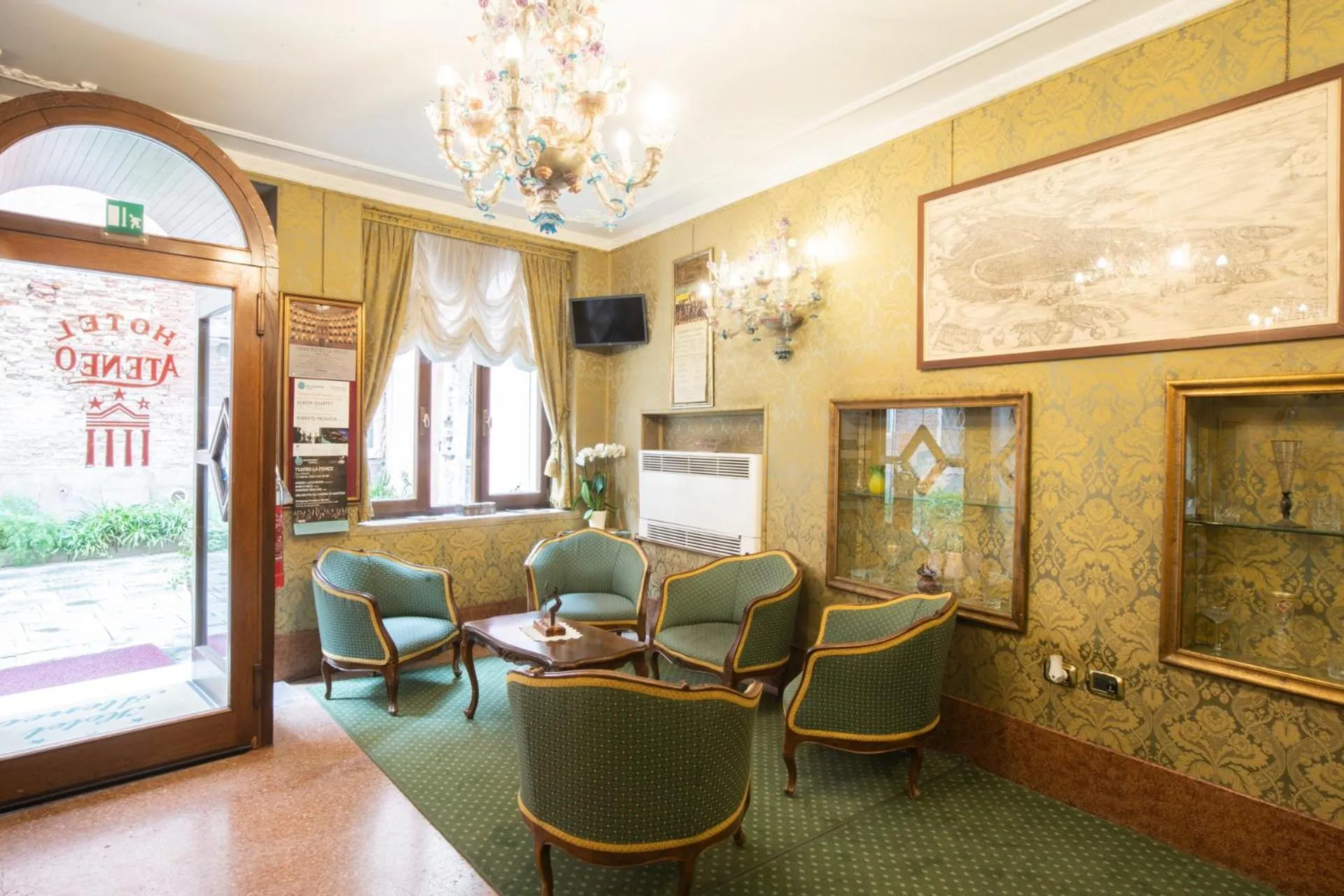 Seating area in Hotel Ateneo