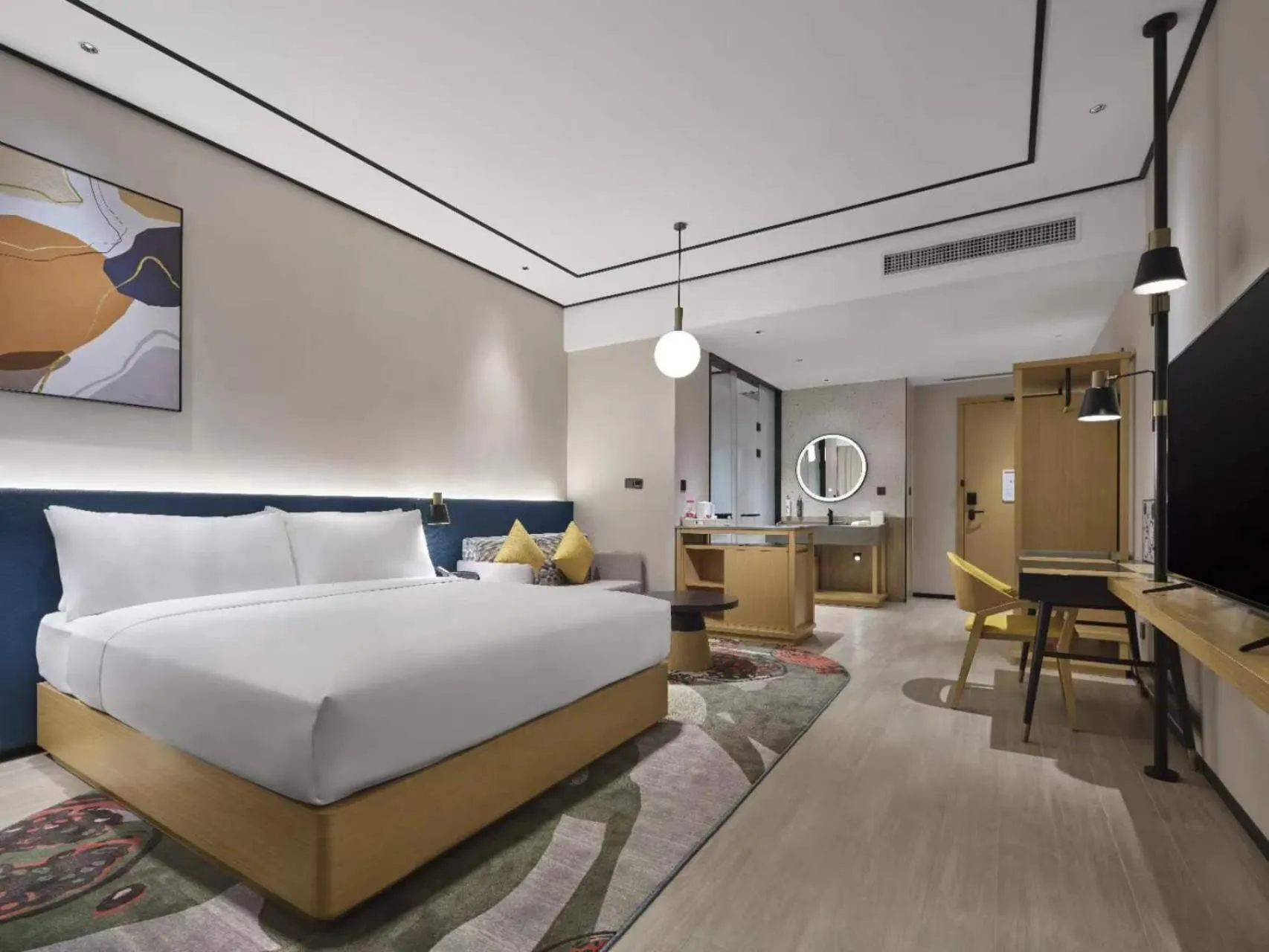 Bedroom, Bed in Hilton Garden Inn Tianjin Huayuan