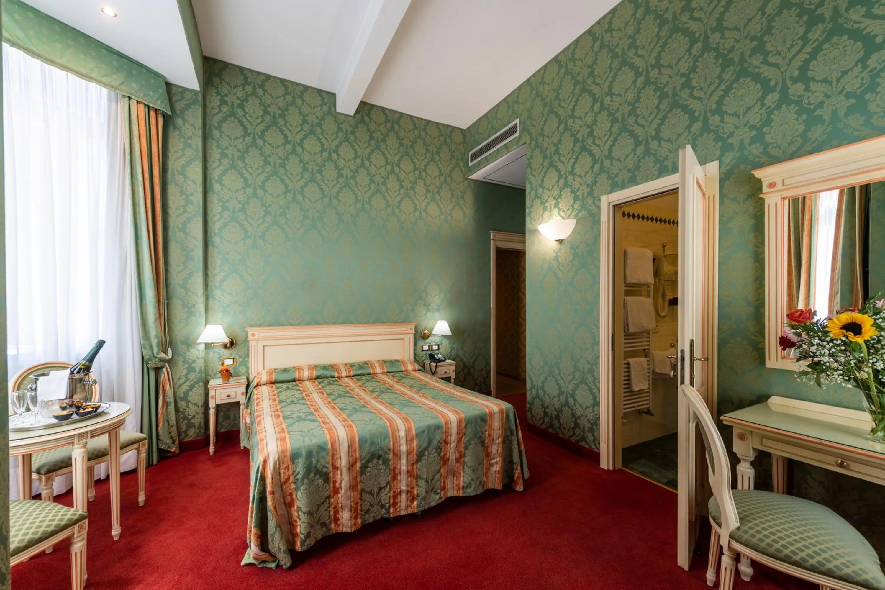 Bed in Hotel Villa Delle Palme