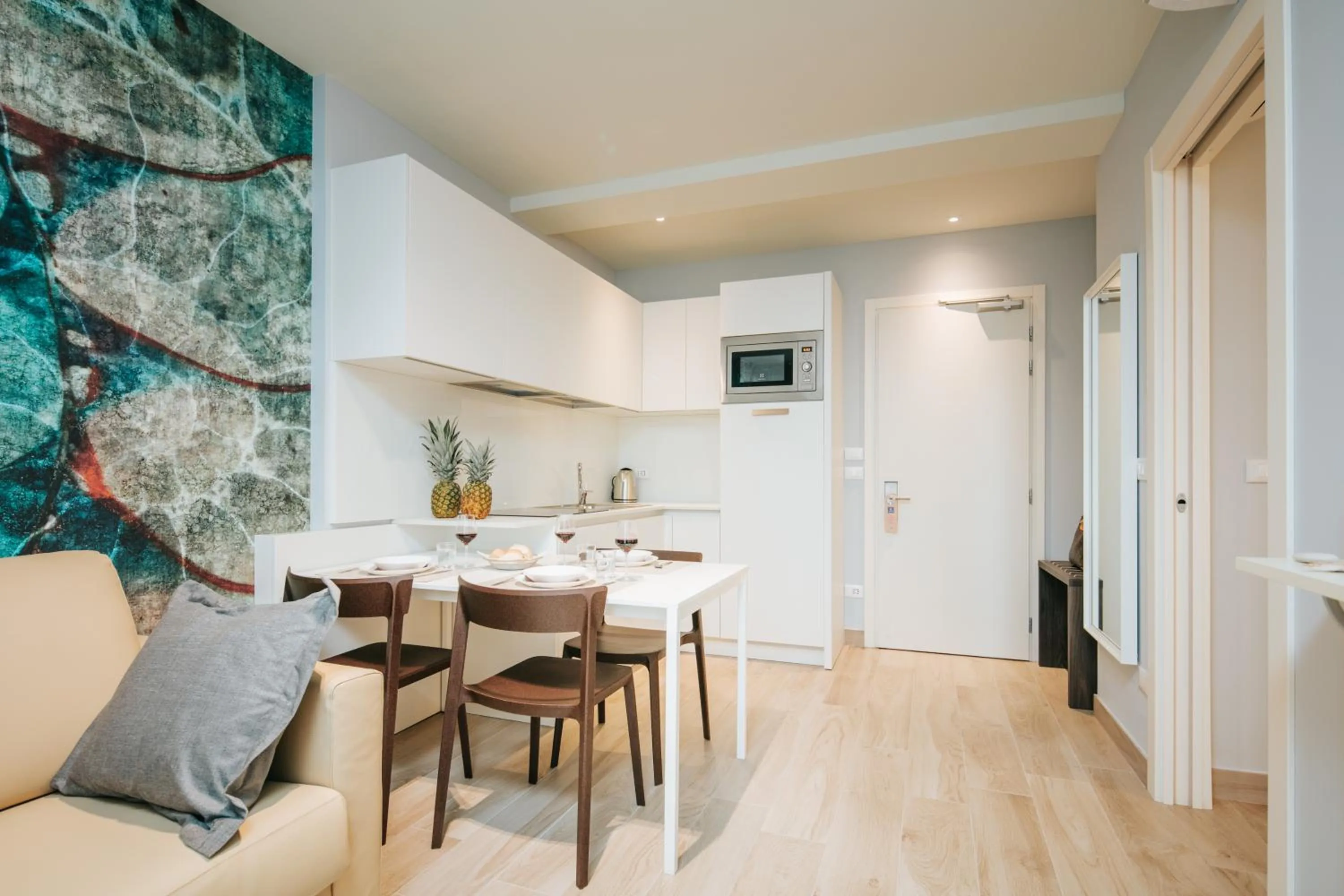 Kitchen or kitchenette in Aparthotel Touring