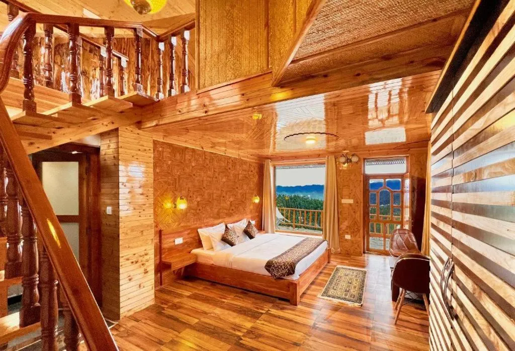 View (from property/room), Bed in Jomotel Talai