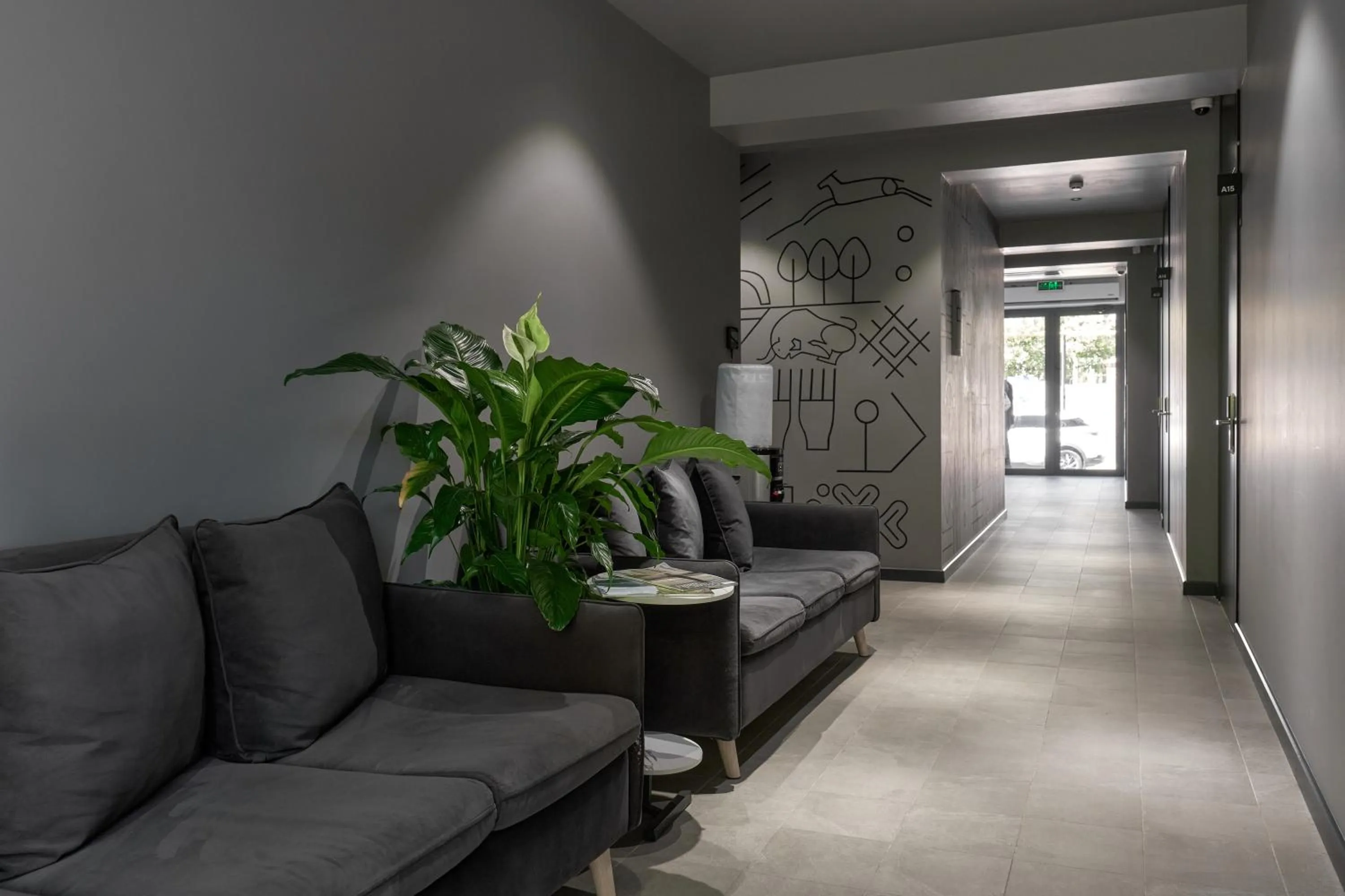 Decorative detail in Sapiens Hotel