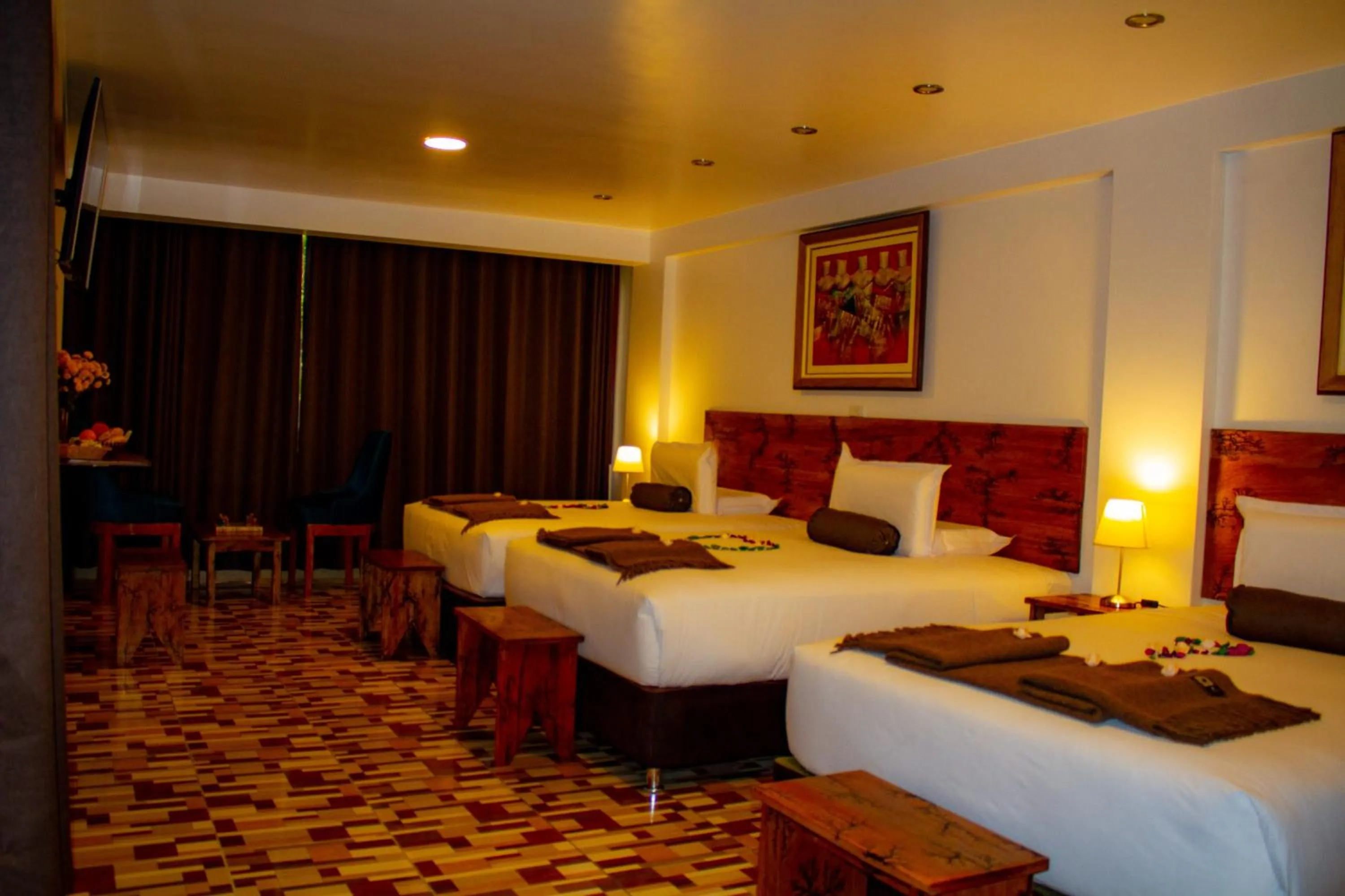 Photo of the whole room, Bed in Hotel Tara Machupicchu