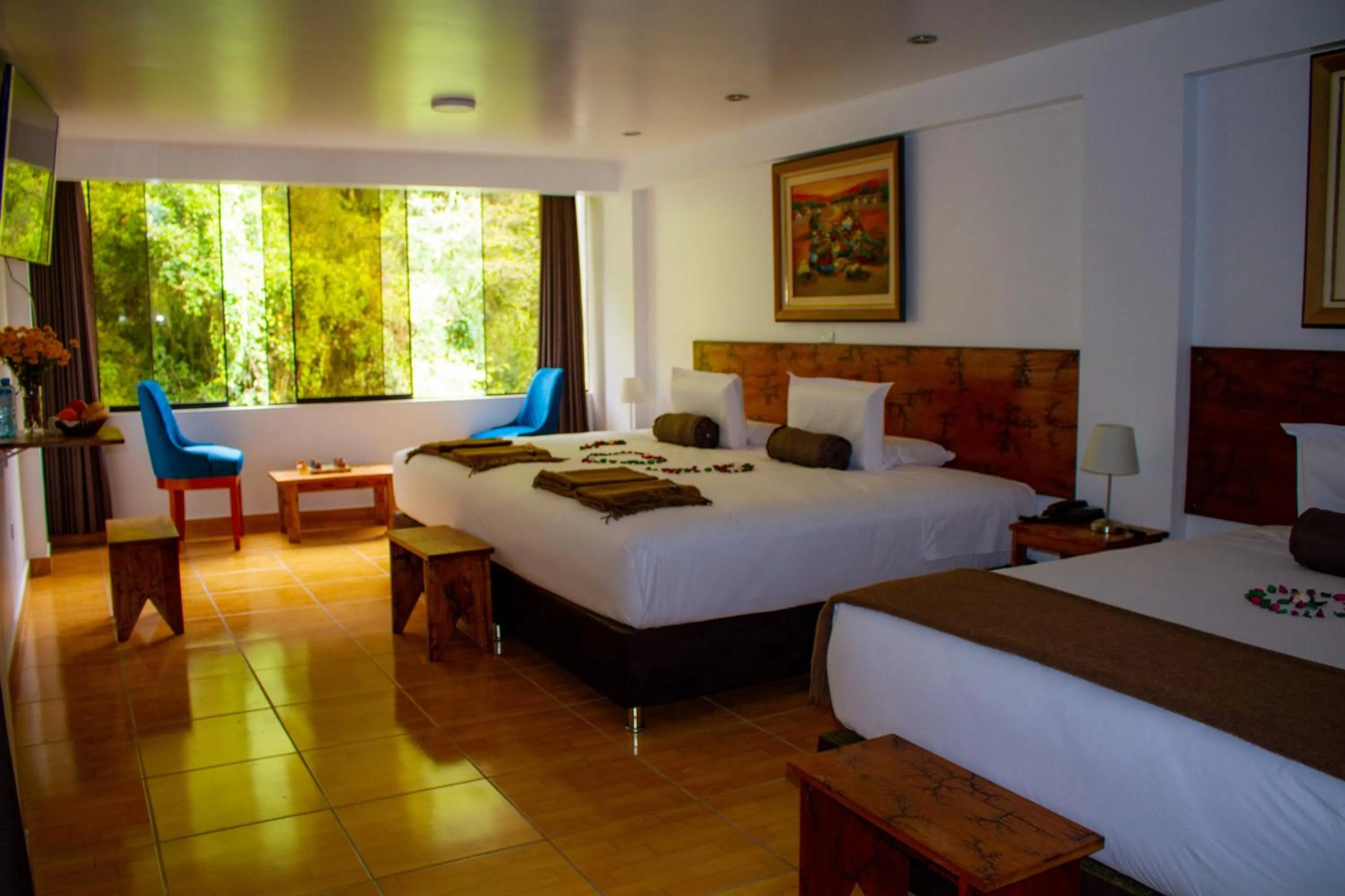 Photo of the whole room, Bed in Hotel Tara Machupicchu