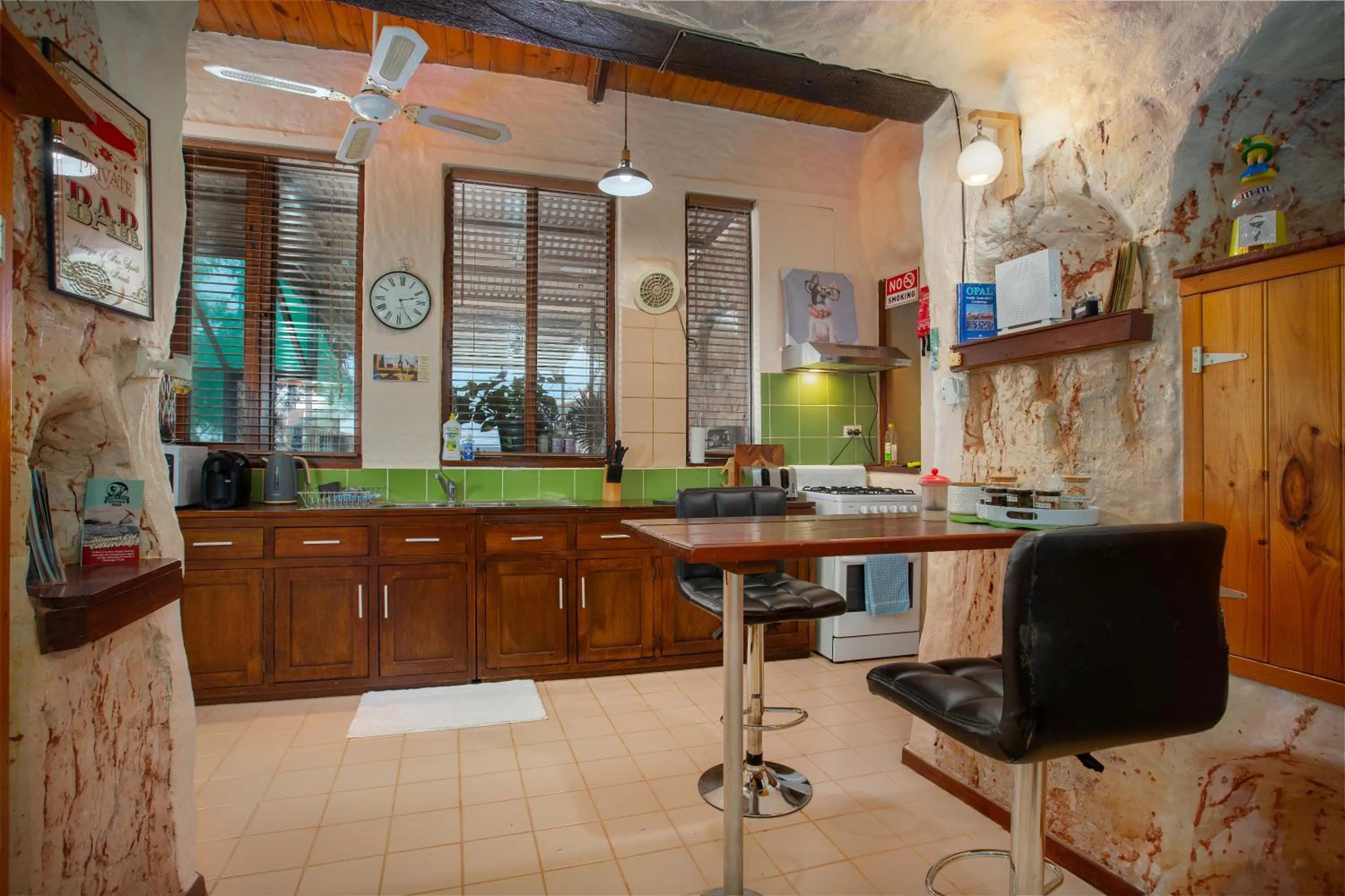 kitchen in Di's Dugouts