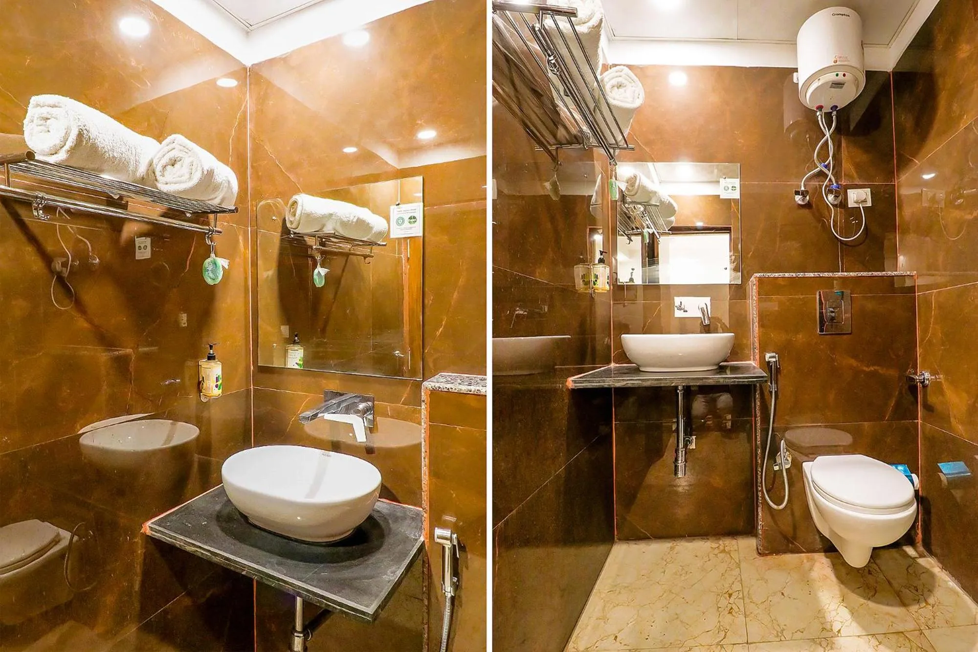 Bathroom in Hotel Emblem Suites- Near Delhi Airport