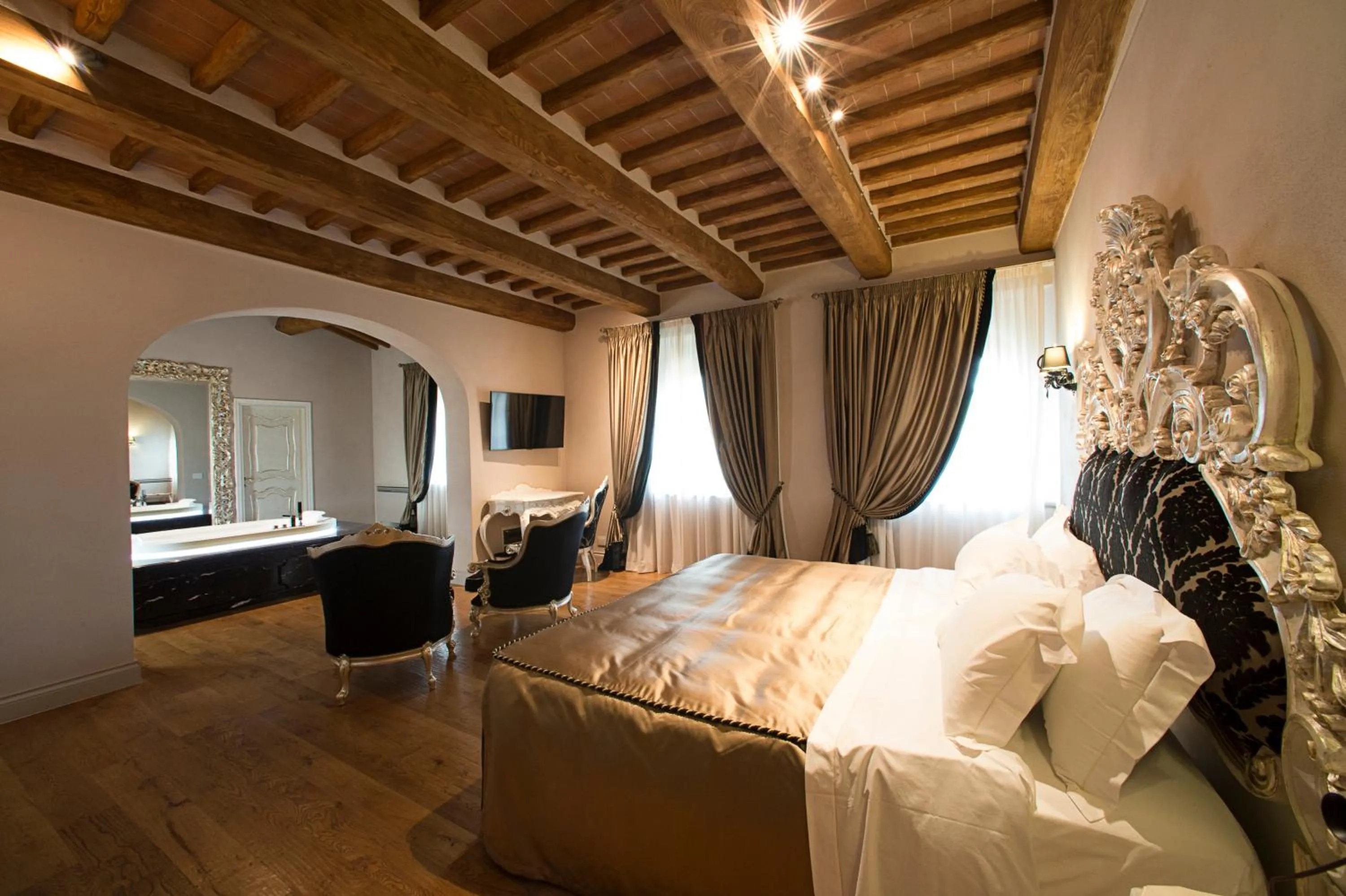 Bedroom, Bed in Relais La Corte dei Papi