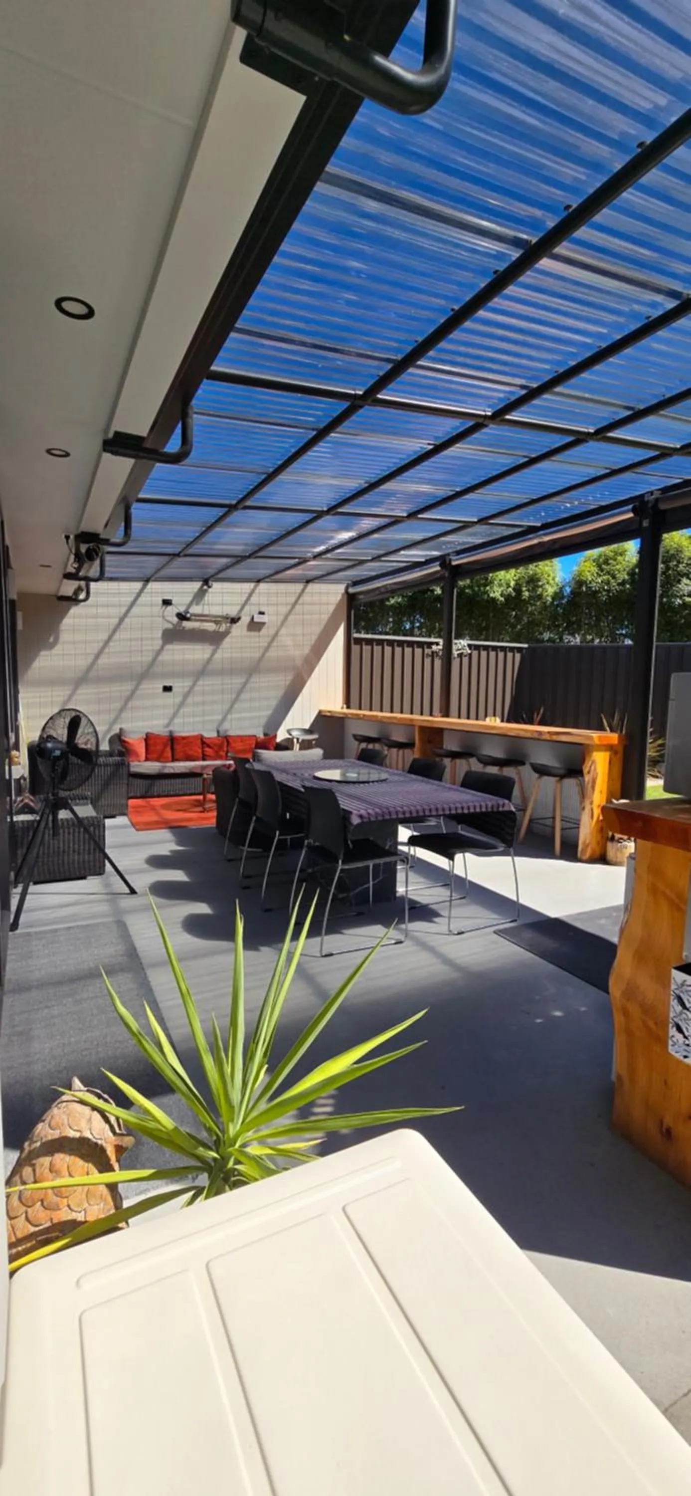 Patio in The Rocks Chalets