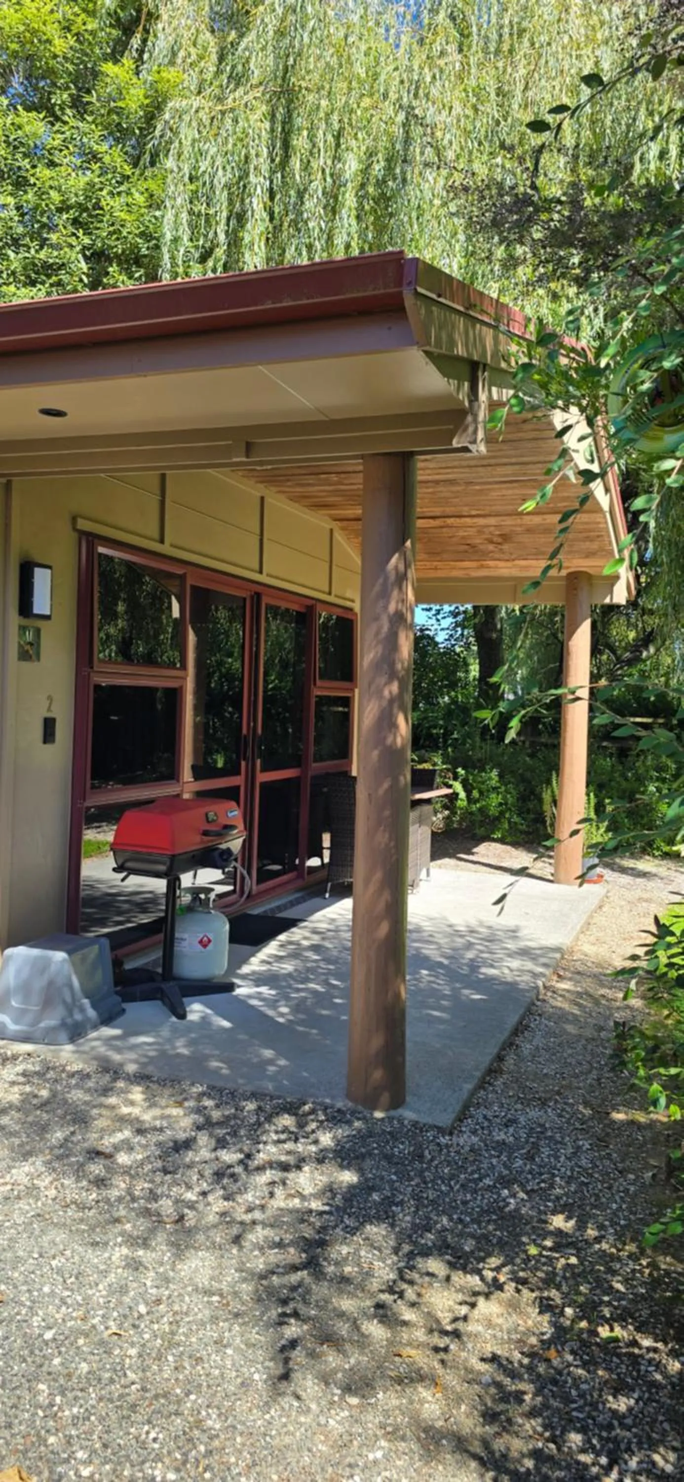Patio in The Rocks Chalets