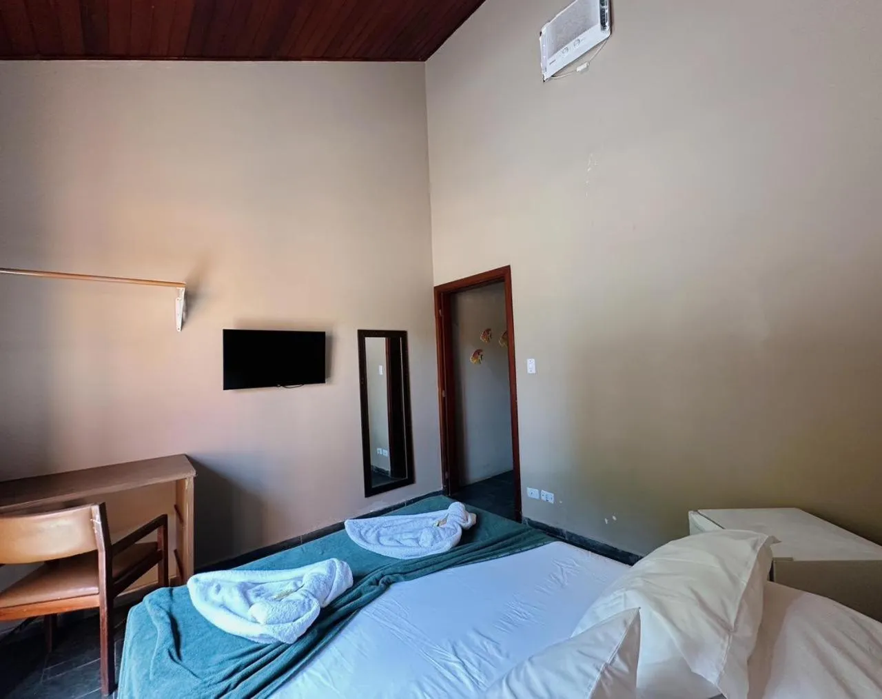 Bed in Pousada Ponta dos Corais