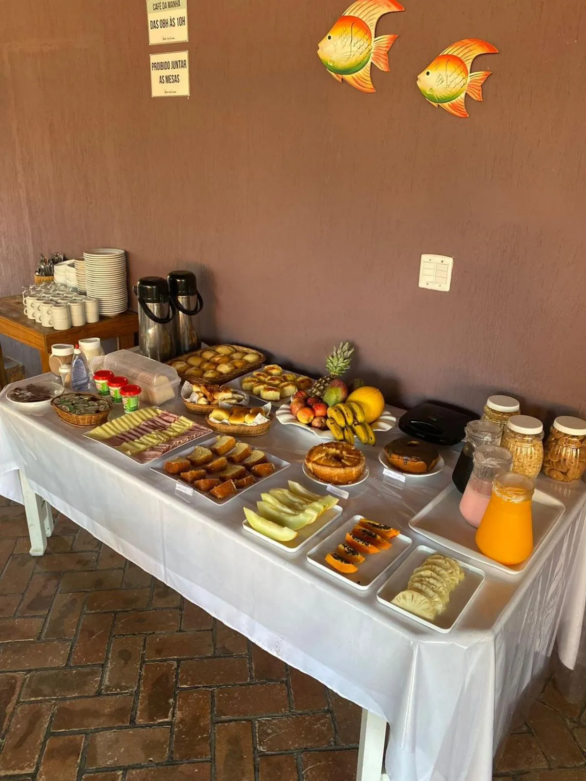 Breakfast in Pousada Ponta dos Corais